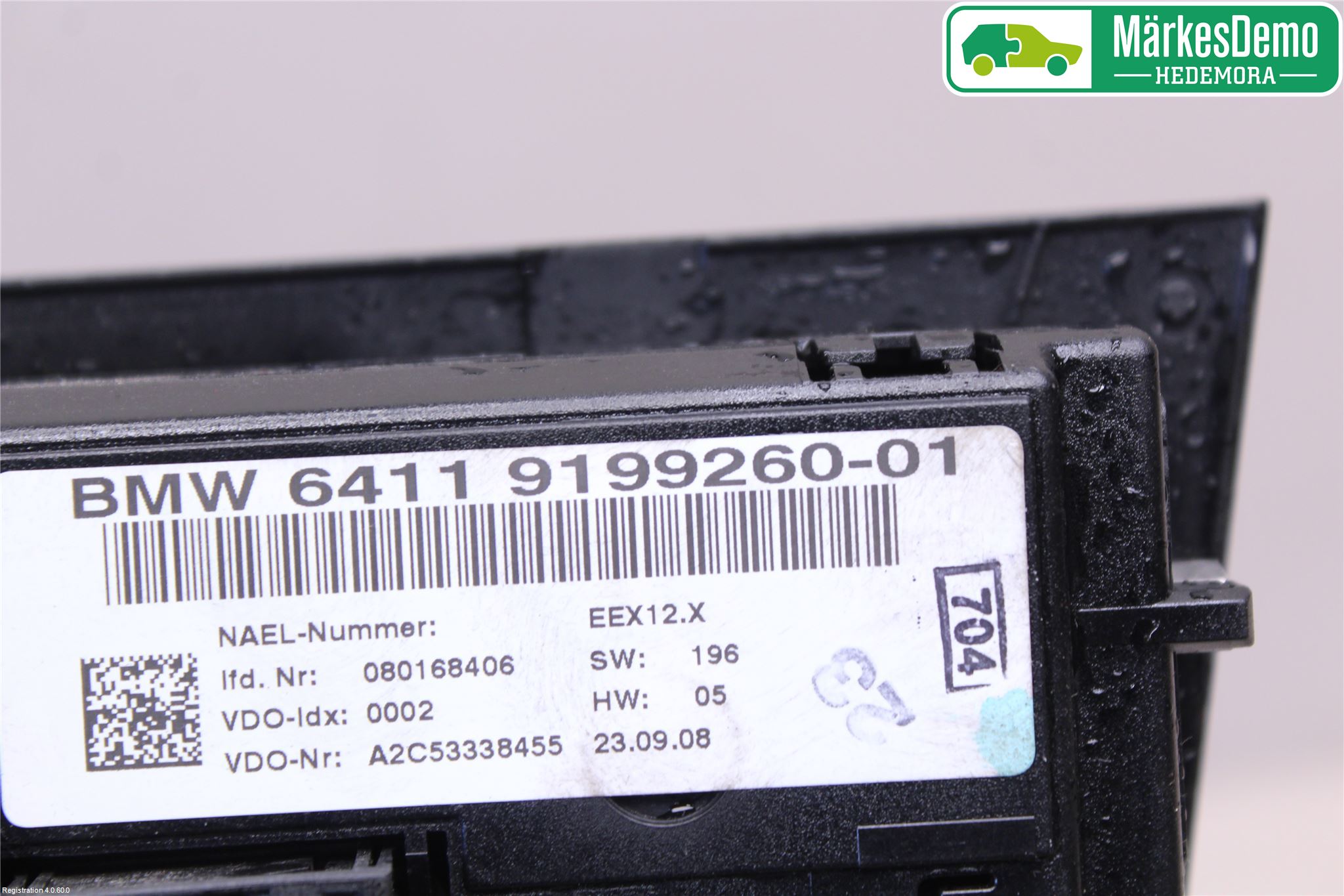BMW 3 E90/91 SED/TOU 05-12 Varme Ac Betjening-Display