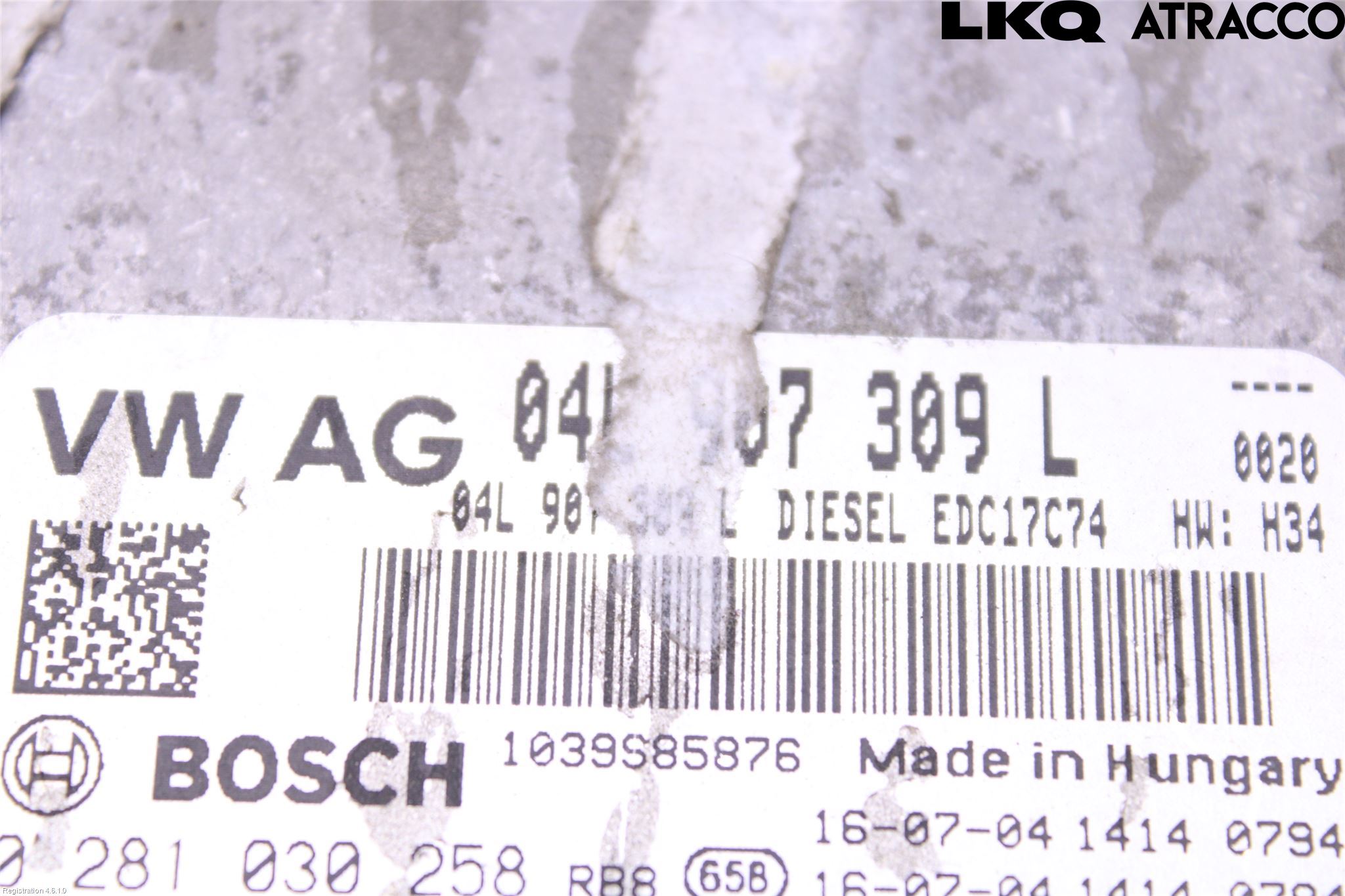 Audi A4/S4 B9 16-19 Styreenhet Dieselpumpe