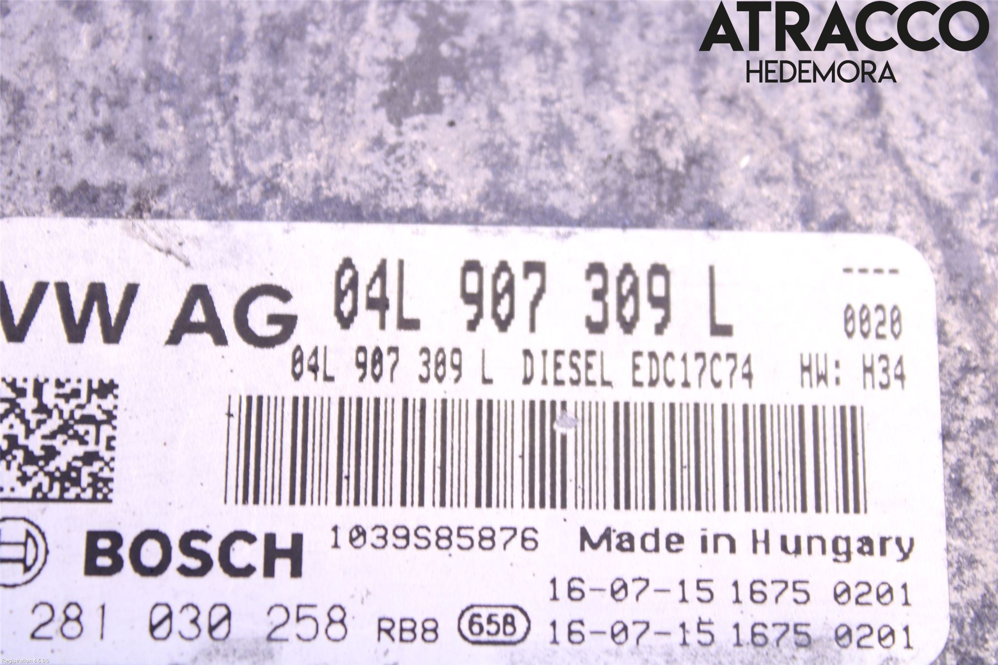 Audi A4/S4 B9 16-19 Styreenhet Dieselpumpe