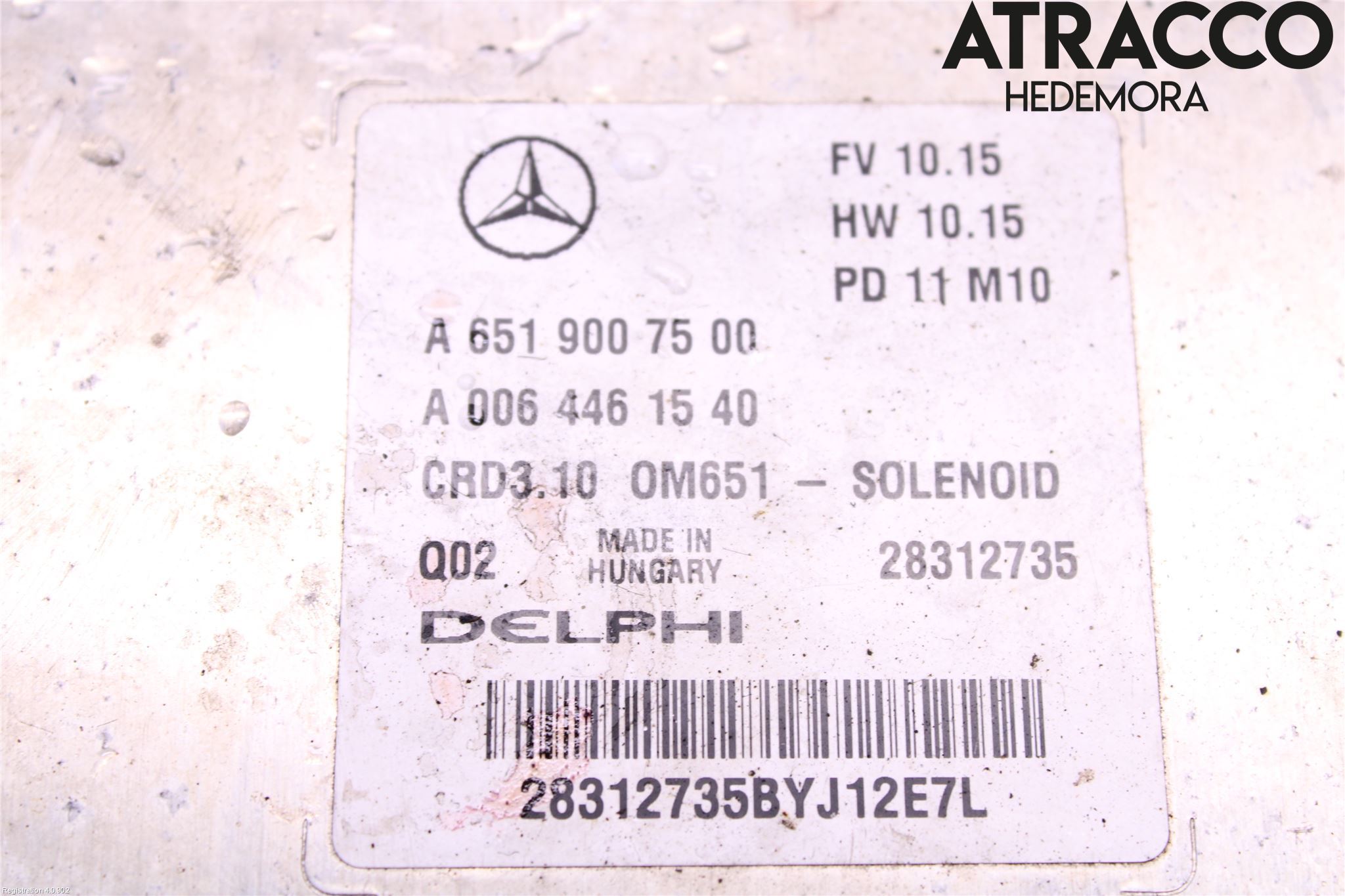 Mercedes-Benz MB C-KLASS (W204) 07-15 Styreenhet Dieselpumpe