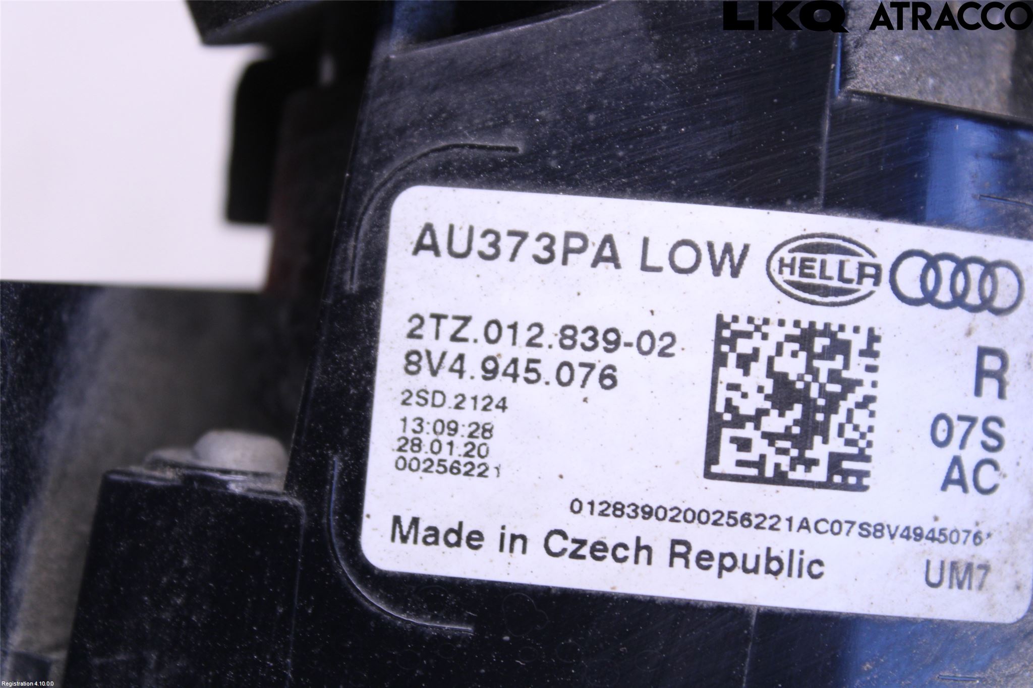 Audi A3/S3 8V 13-20 Baklykt Høyre  På Luke(Indre)