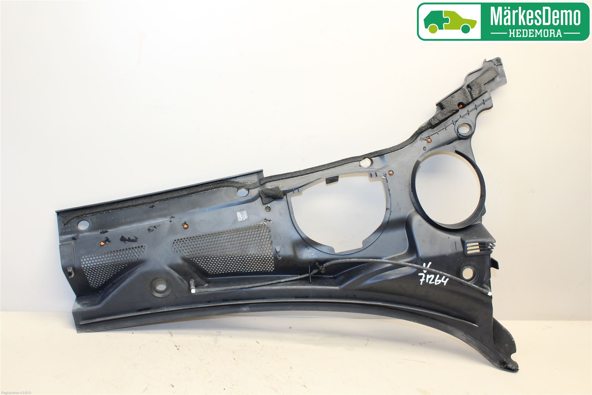 Jaguar XF 08-15 Visker Deksel-Grill-Under Frr