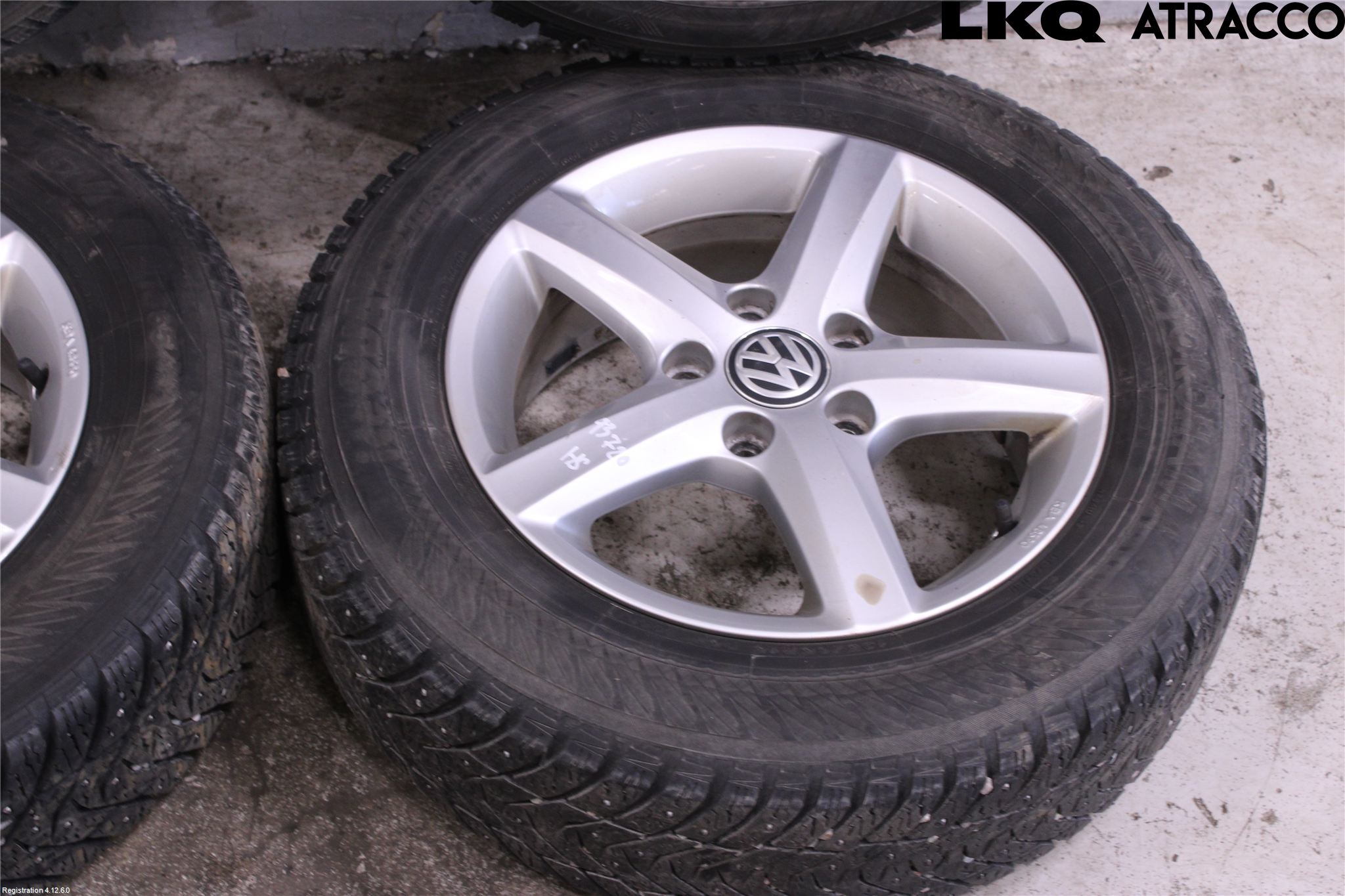 Volkswagen VW GOLF / E-GOLF VII 13-20 Dekk Vinter På Alu Felg 4Stk
