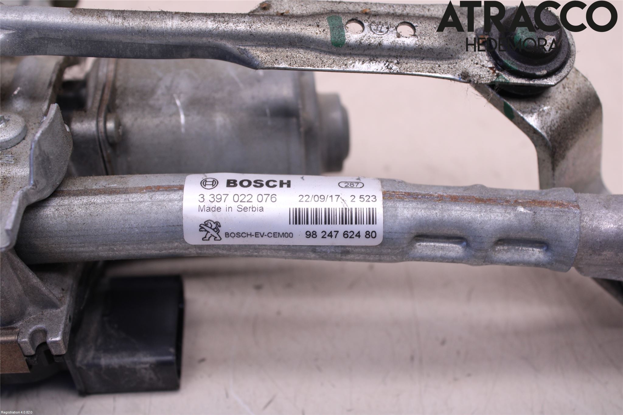 Peugeot 5008 17-24 Viskeroverføring Frontrute