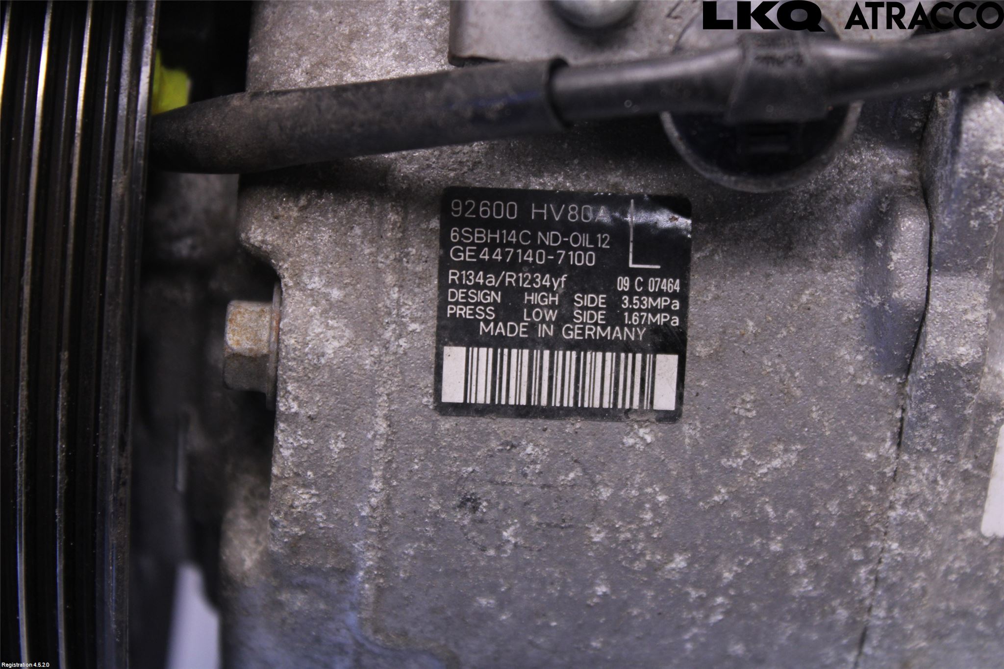 Nissan QASHQAI 17-21 Varme Ac Kompressor
