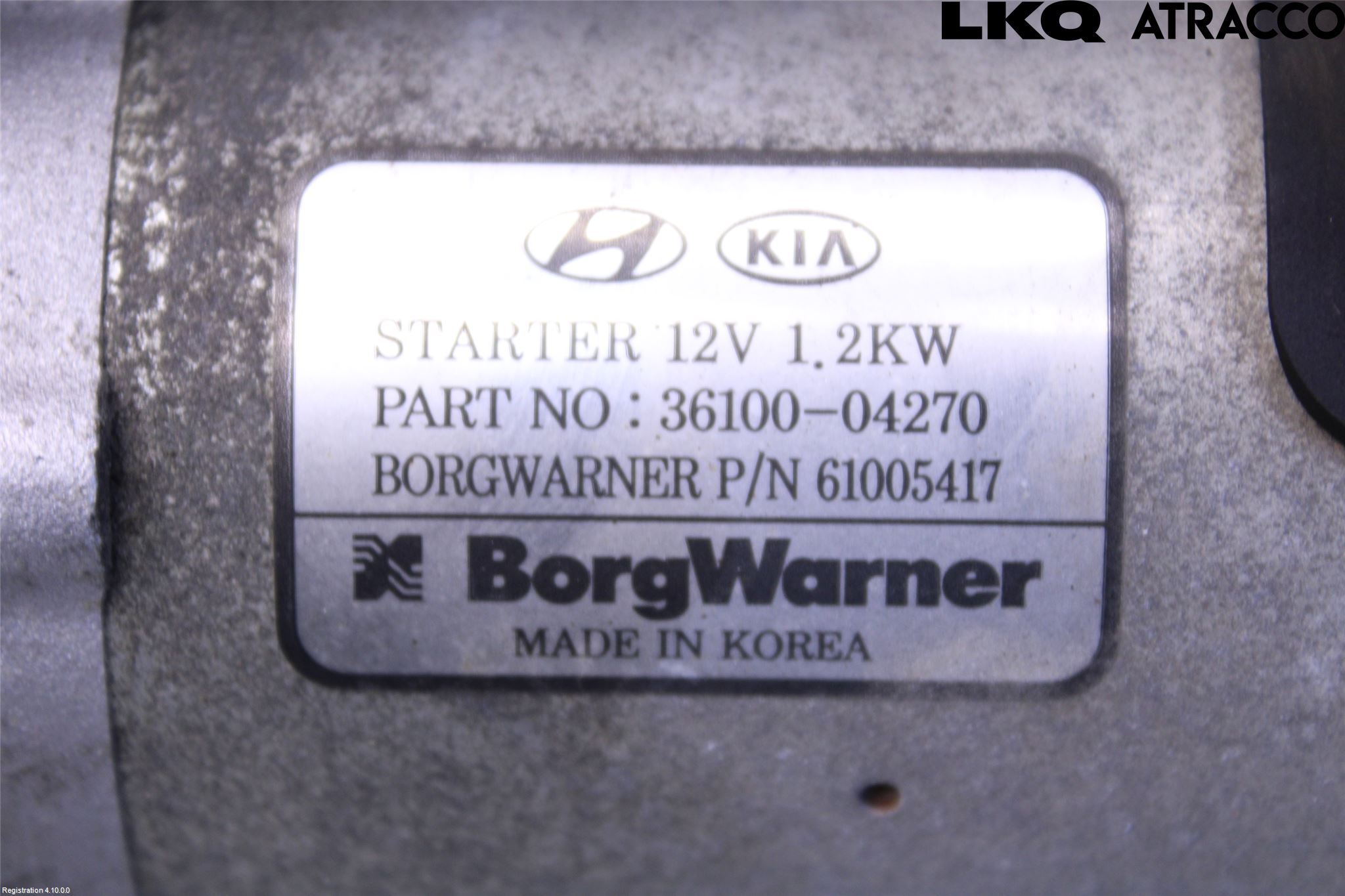 Kia STONIC 18->> Startmotor