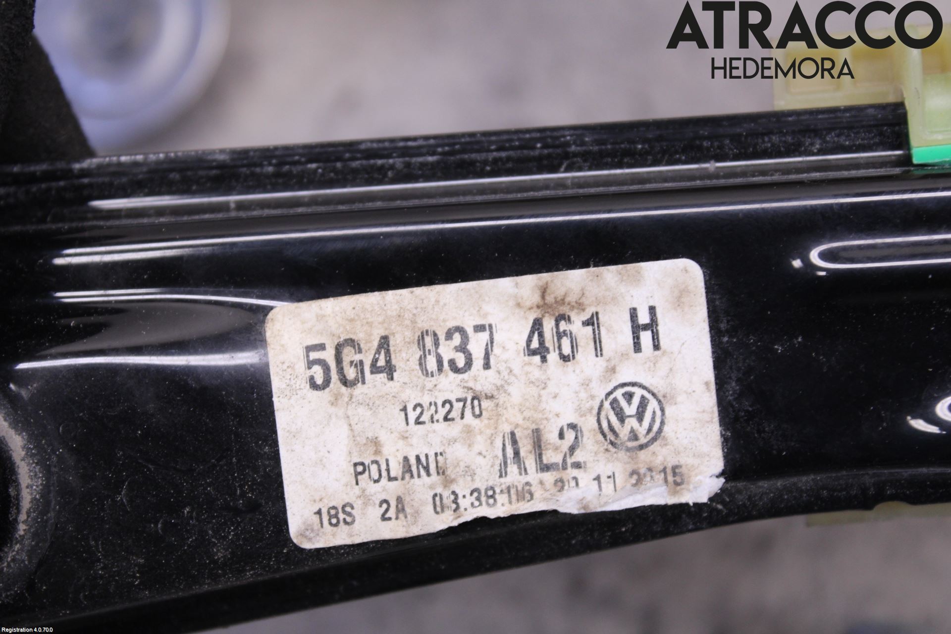 Volkswagen VW GOLF / E-GOLF VII 13-20 Vindusheis El Komp