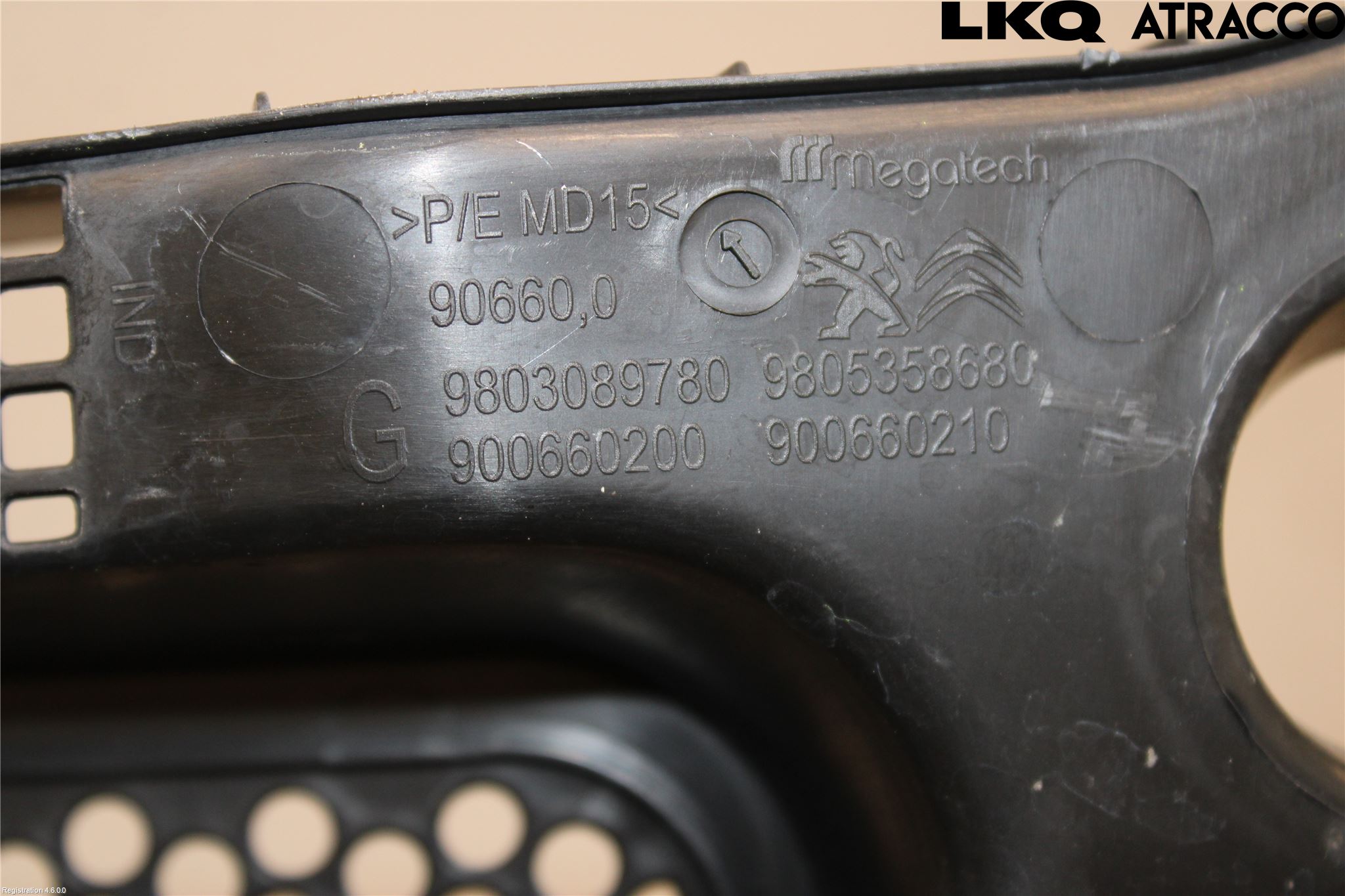 Citroen C4 CACTUS 14-20 Visker Deksel-Grill-Under Frr