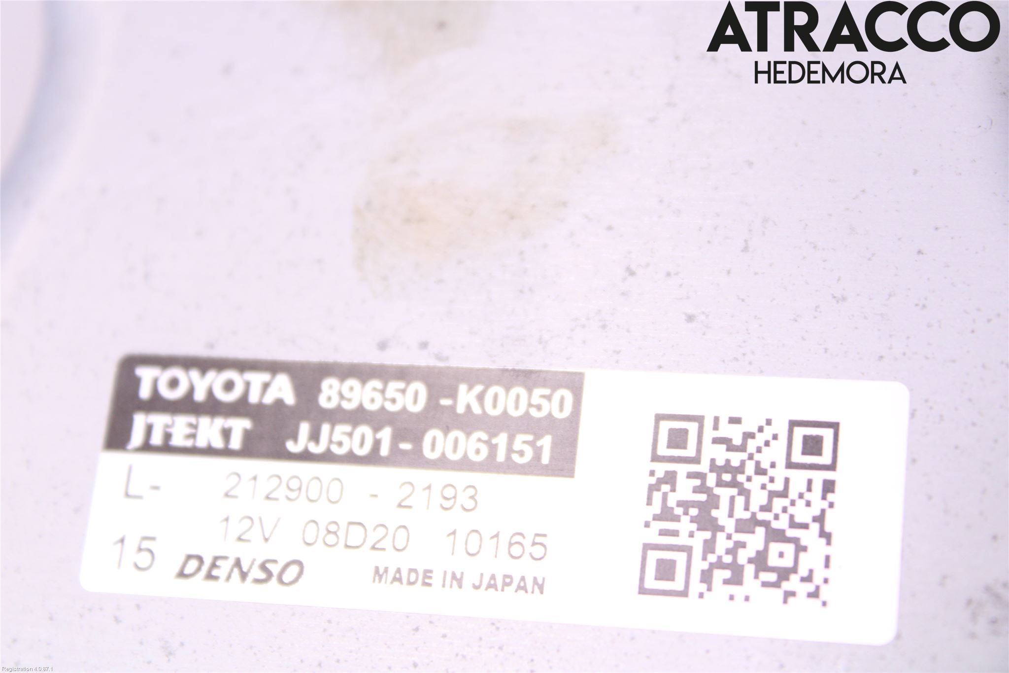 Toyota YARIS XP21 20- Rattakselaggregat Innebygd Servo