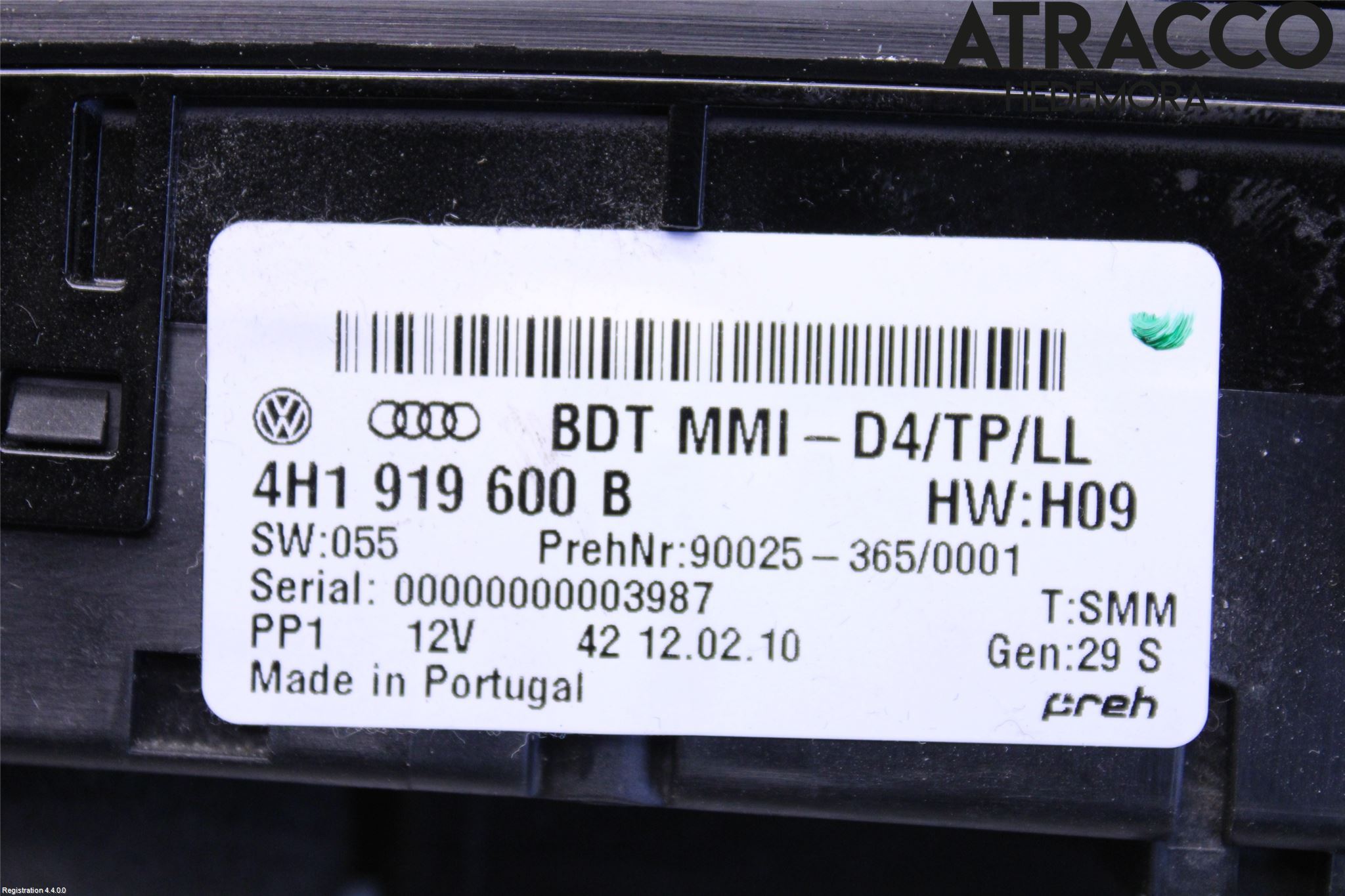 Audi A8/S8 4H 10-17 Stereo Radio Med Cd