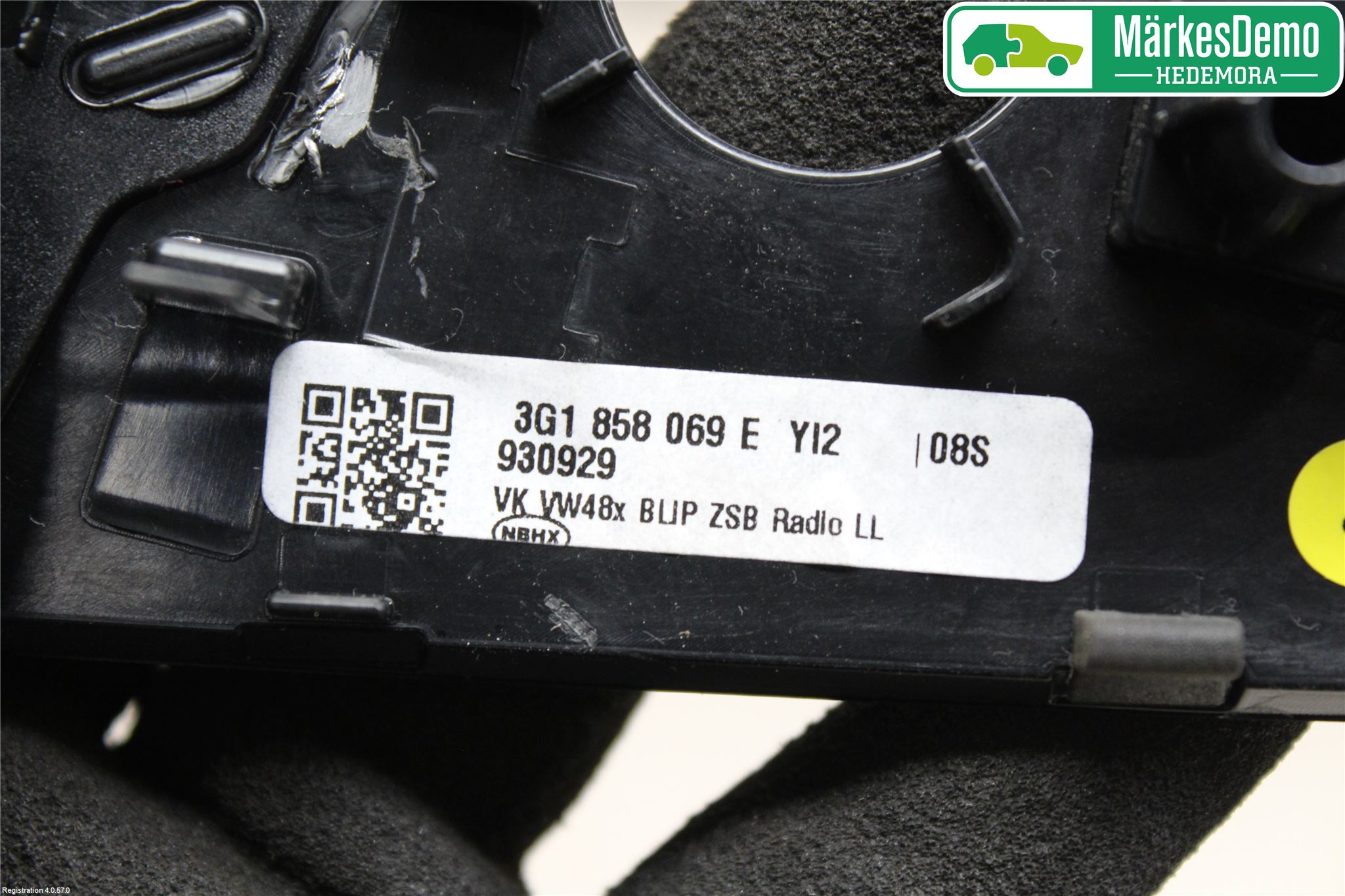 Volkswagen VW PASSAT 15-19 Innr Radio Ramme