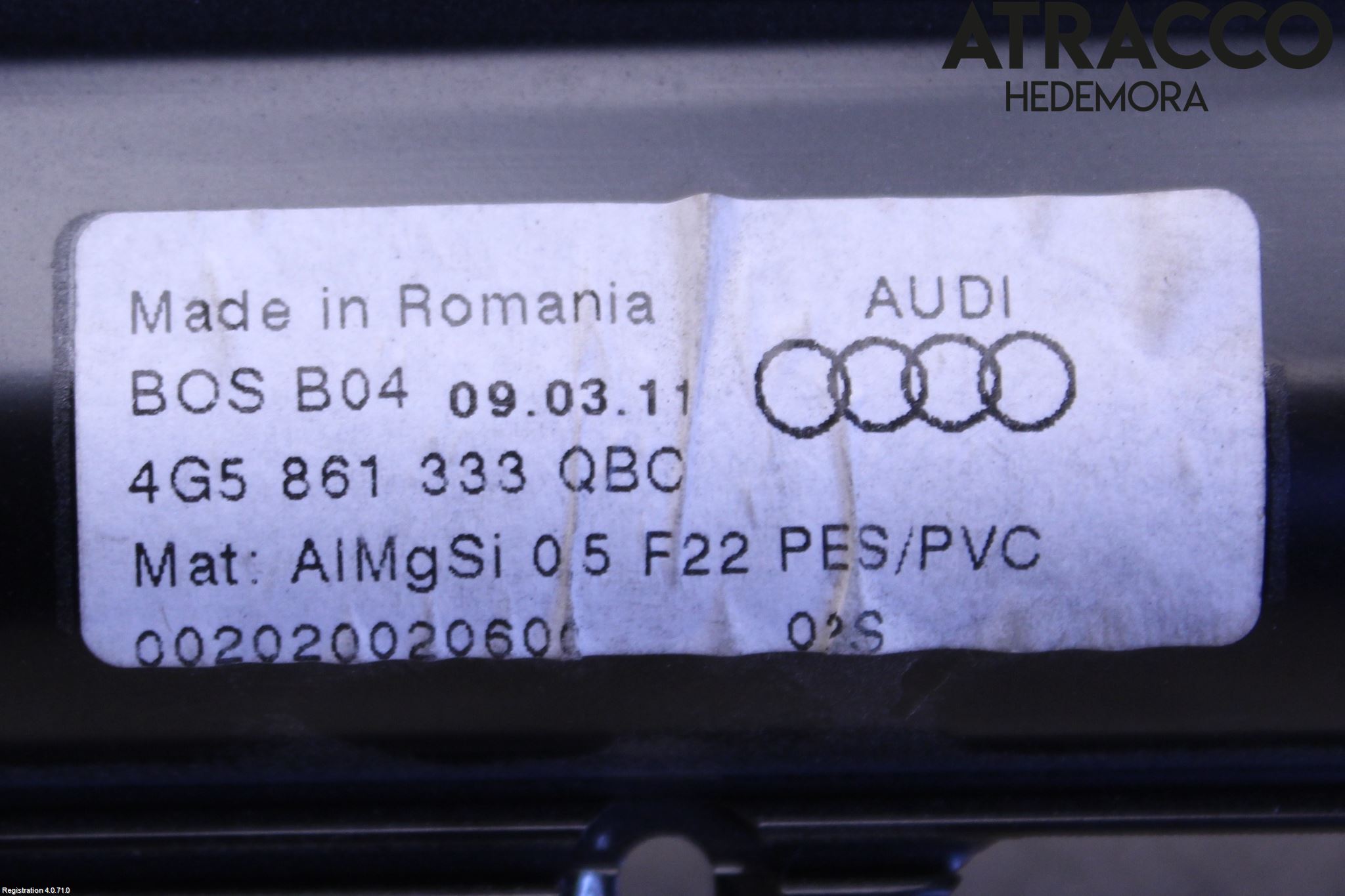 Audi A6/S6 4G 11-18 Innr Solskjerm