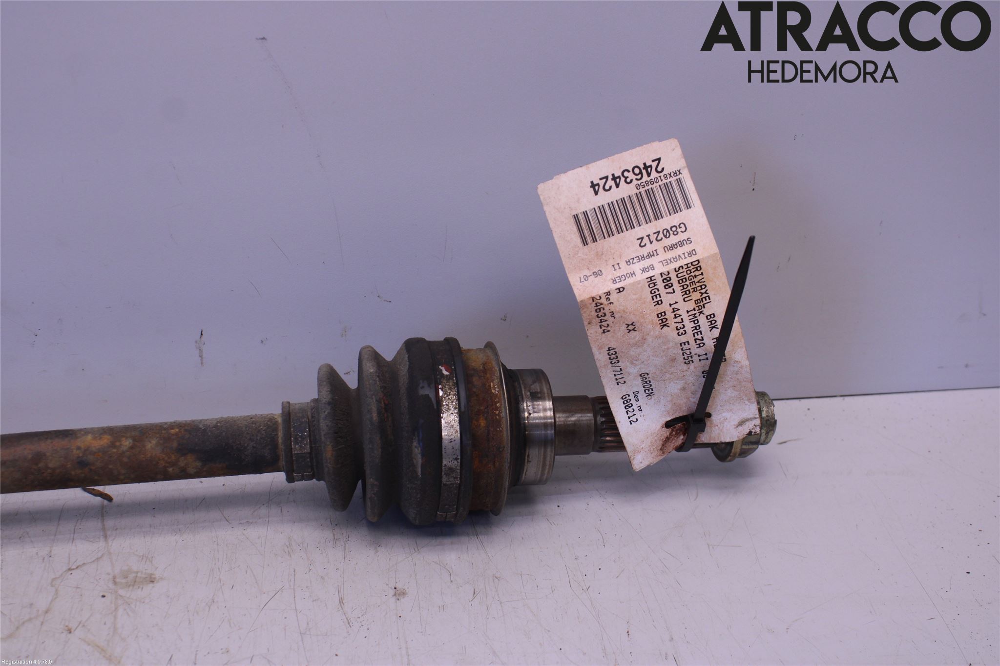 Subaru IMPREZA II  06-07 Drivaksel Bak Kompl Høyre