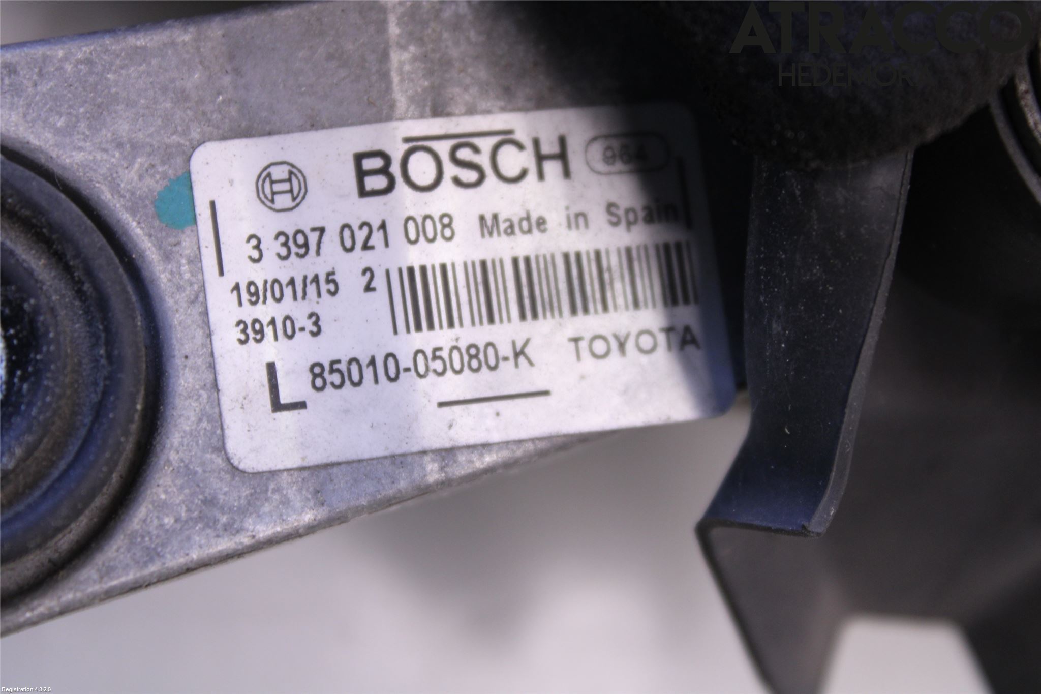 Toyota AVENSIS 09-15 Viskeroverføring Frontrute