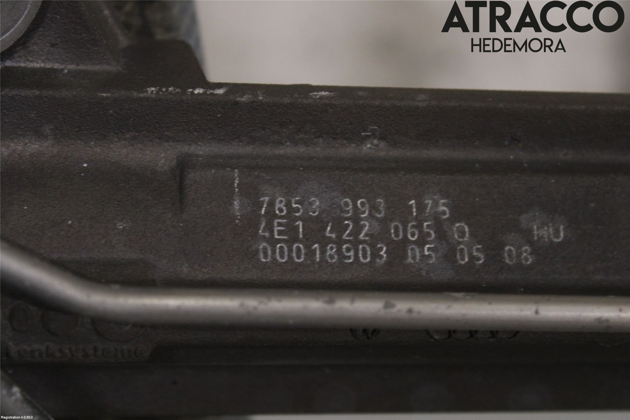 Audi A8/S8 4E  02-09 Servo Snekke - Tannstang