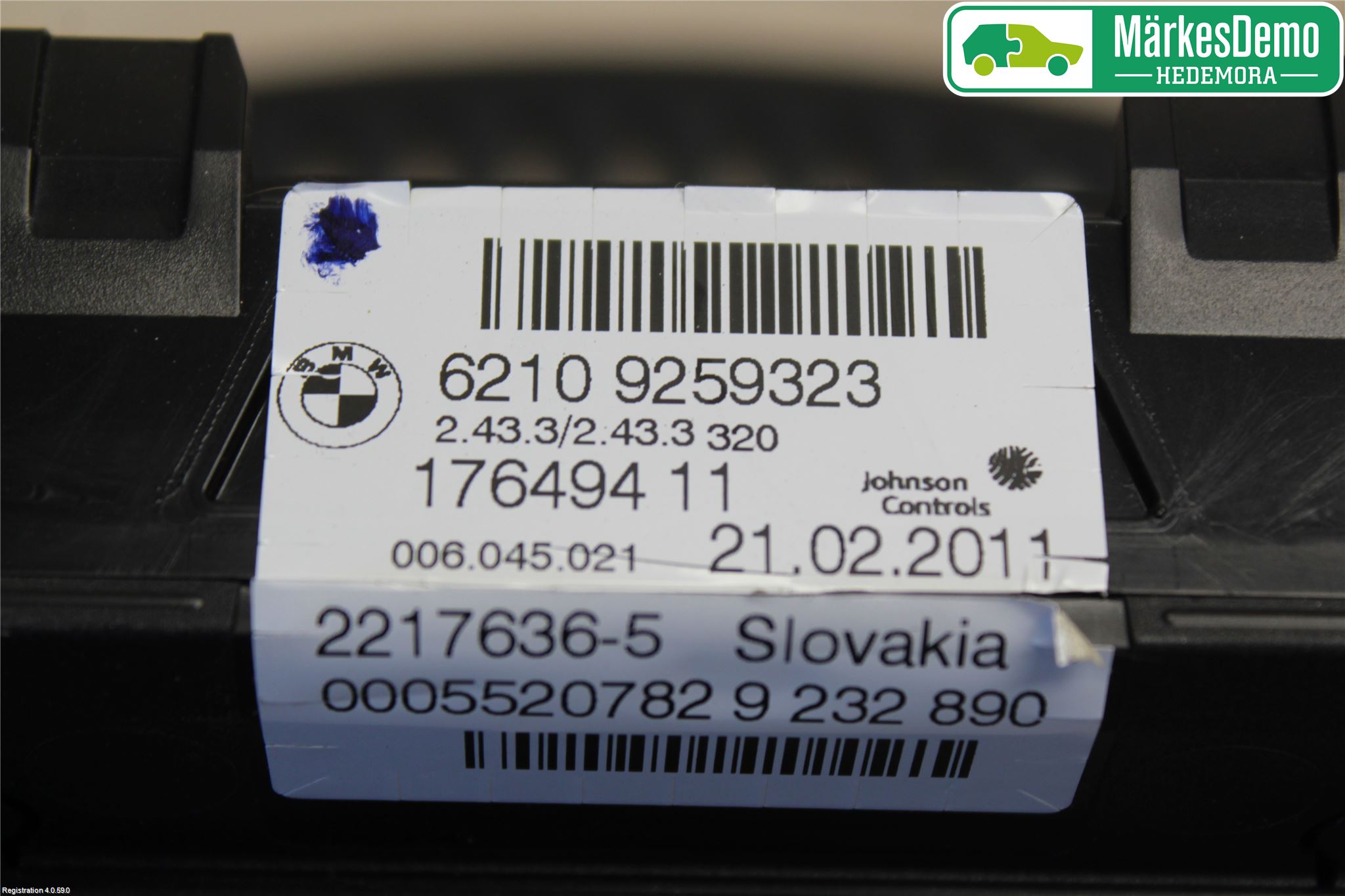 BMW X3 F25 10-17 Instr Kombinert