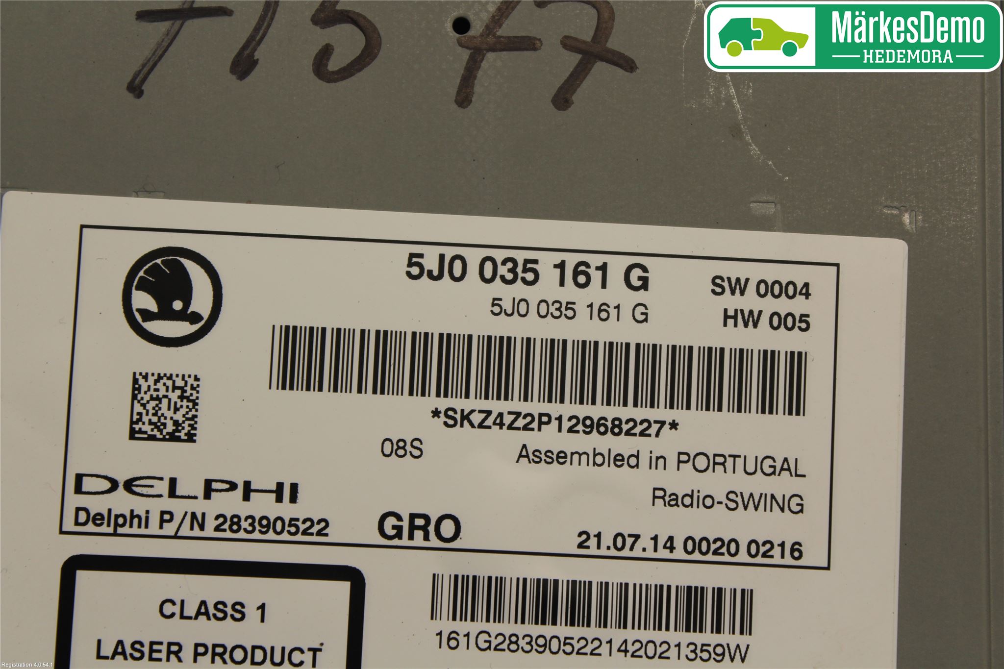 Skoda PRAKTIK Stereo Radio Med Cd