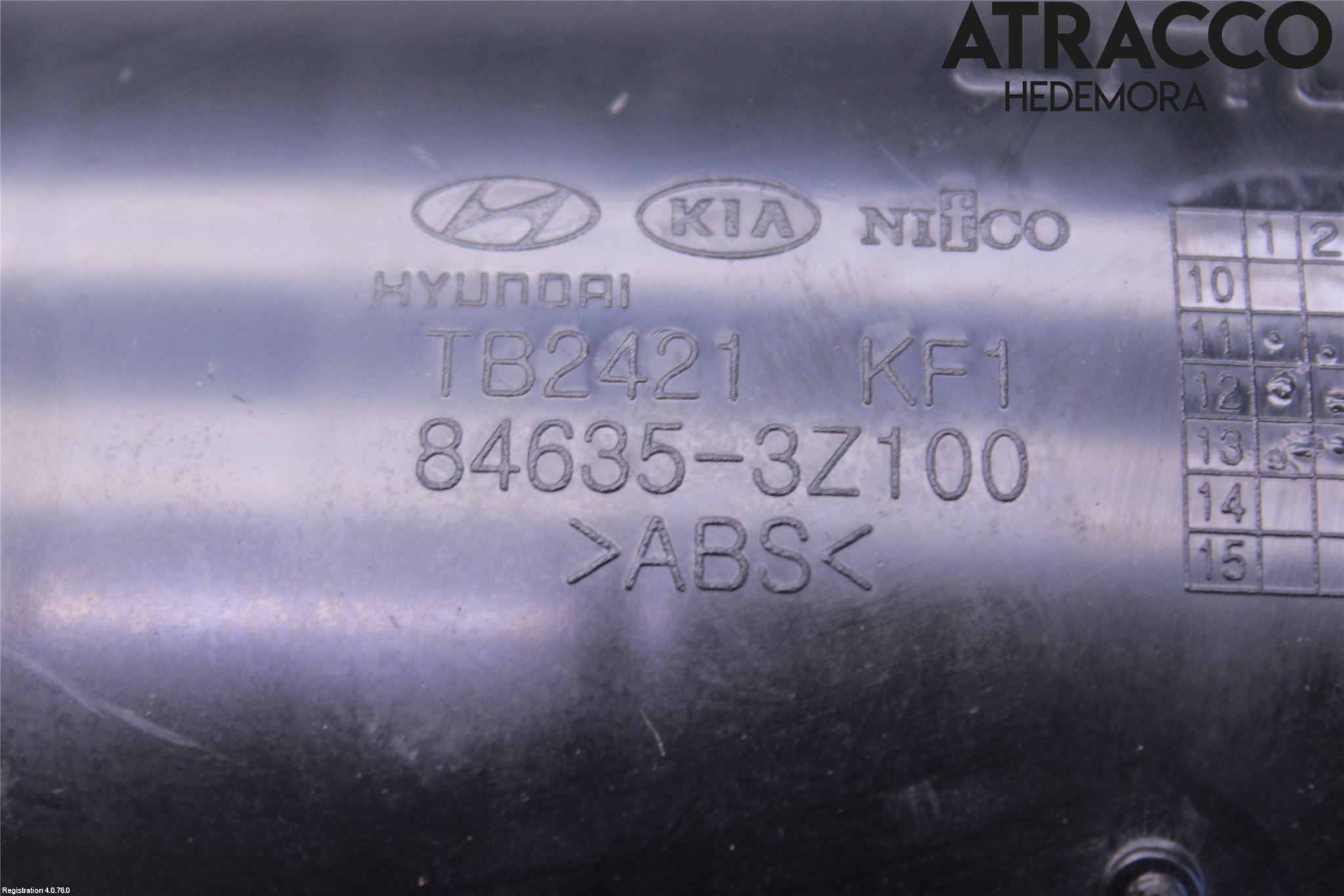 Hyundai i40 16-18 Innr Oppbevaringsrom