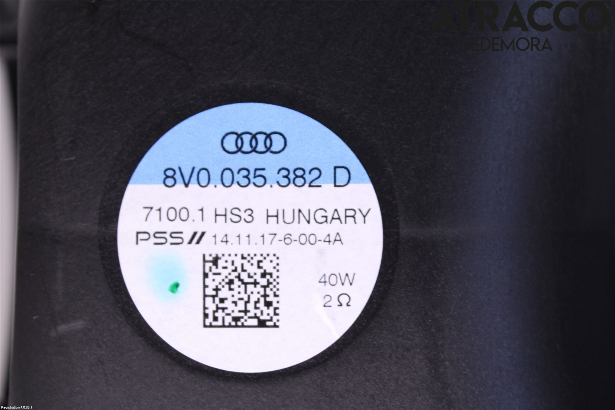 Audi A3/S3 8V 13-20 Innr Høyttaler