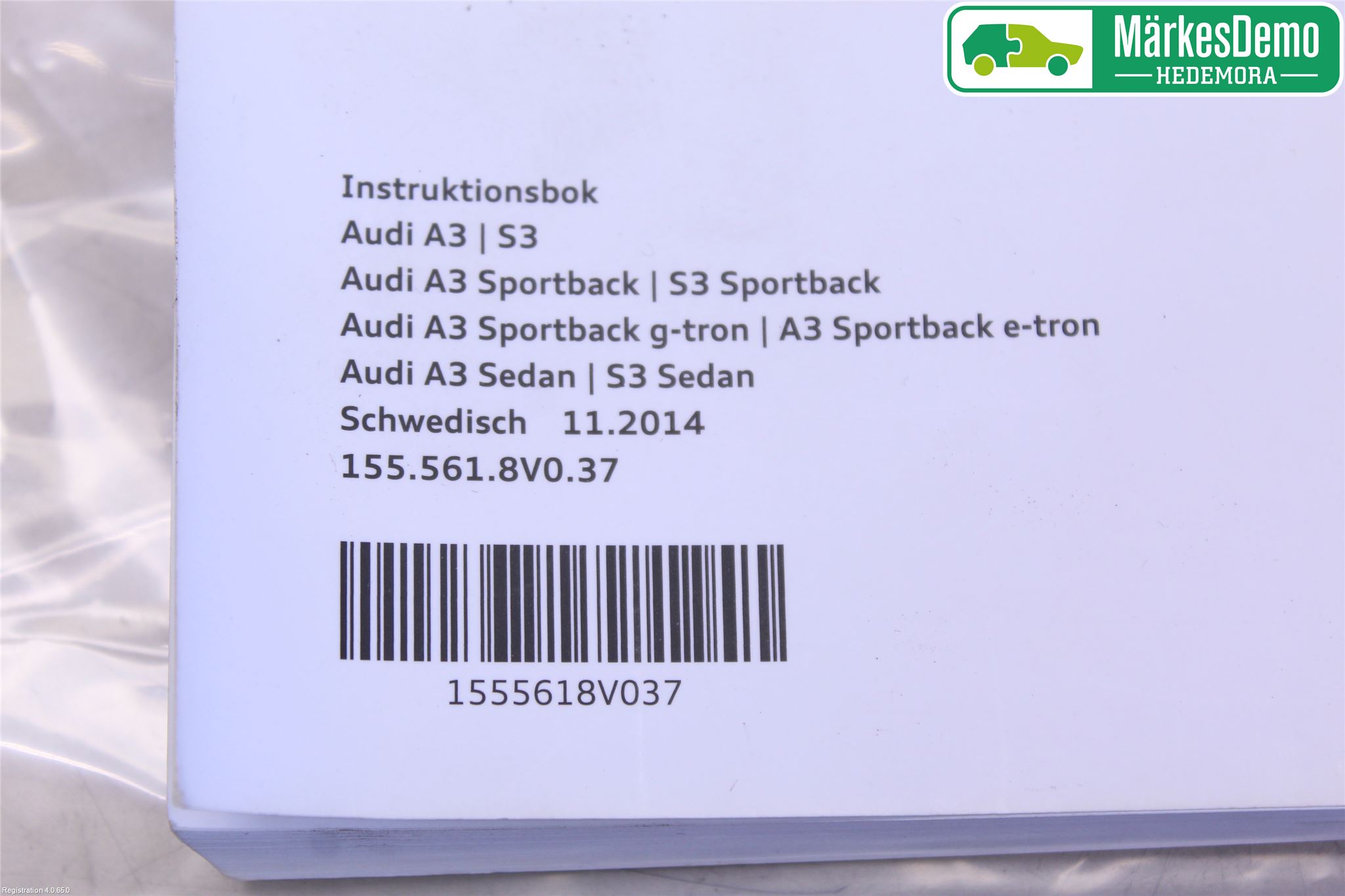 Audi A3/S3 8V 13-20 Instruksjonsbok