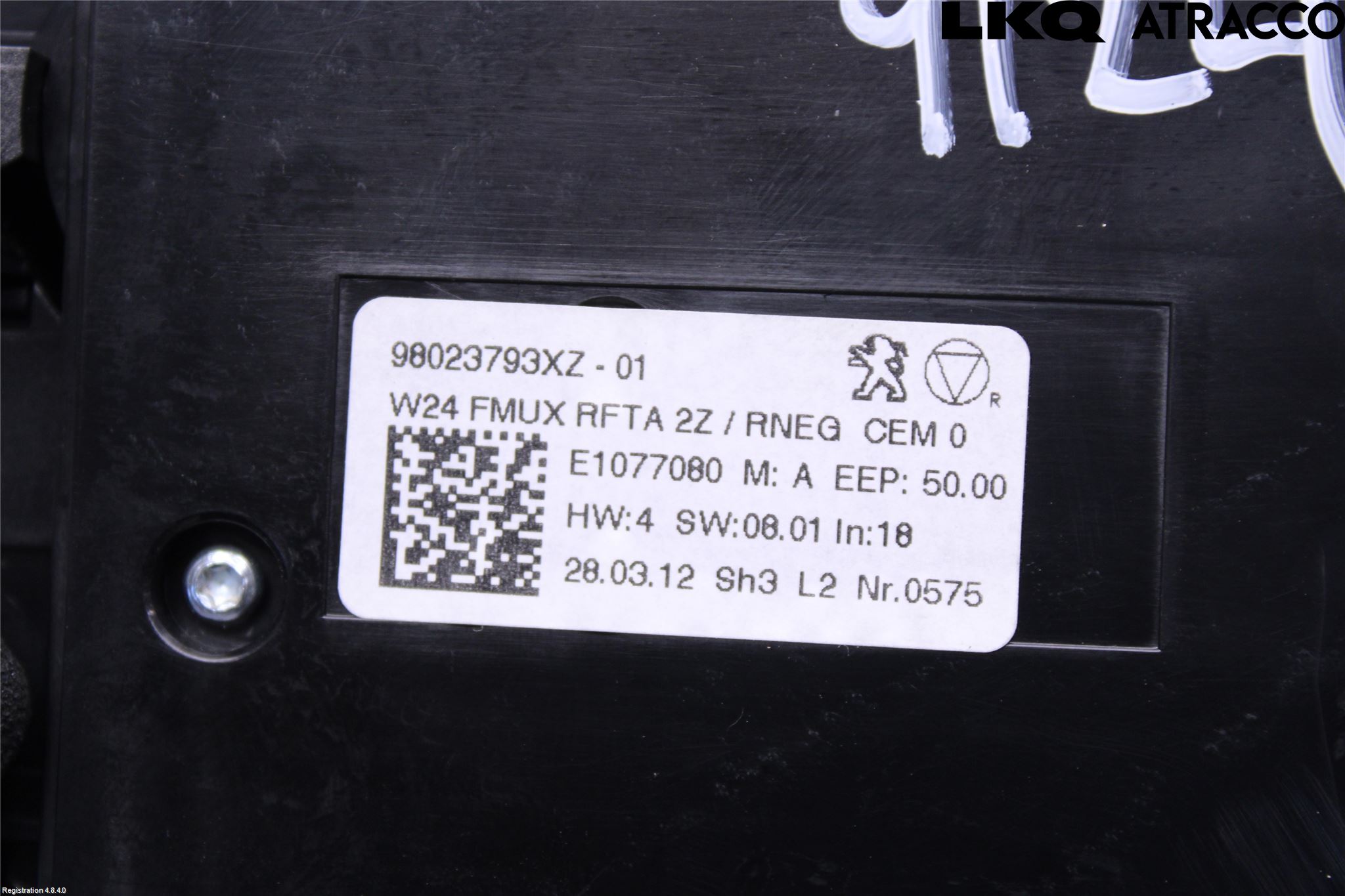 Peugeot 508 11-18 Varme Ac Betjening-Display