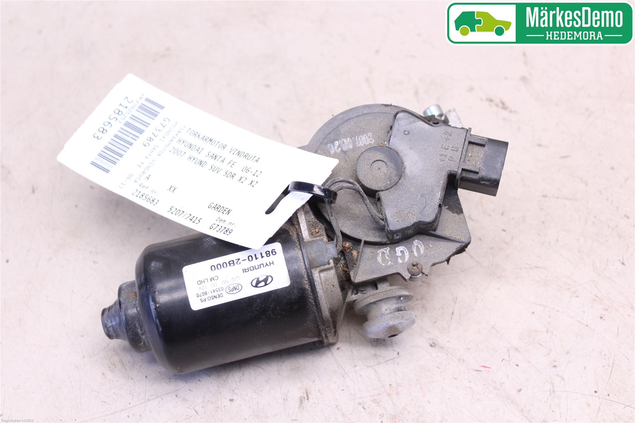 Hyundai SANTA FE  06-12 Viskermotor Frontrute
