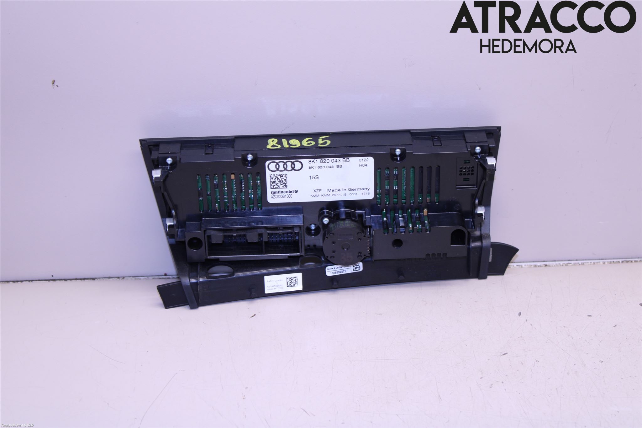 Audi Q5 09-16 Varme Ac Betjening-Display