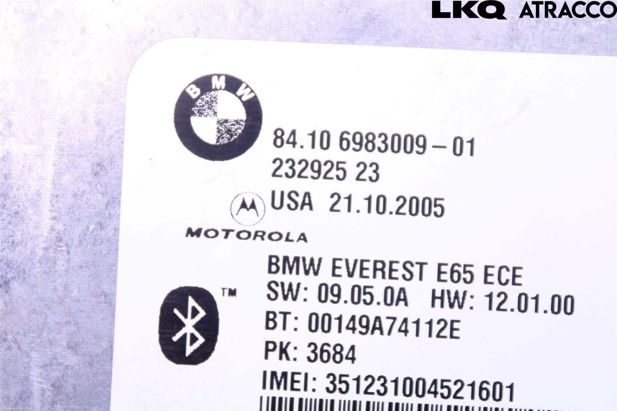 BMW 7 E65/66    00-08 Styreenhet Øvrig