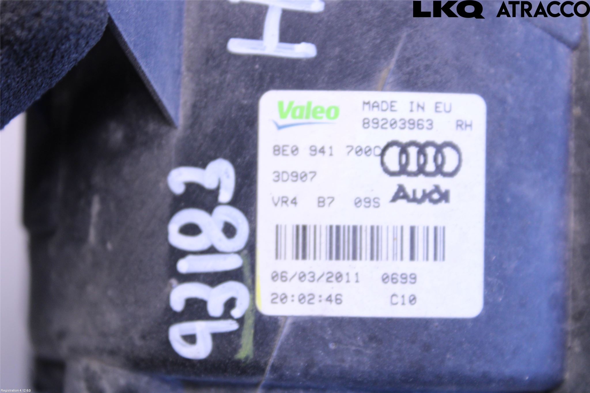 Audi A3/S3 05-13 Frontlykt-Kurve-Tåkelys