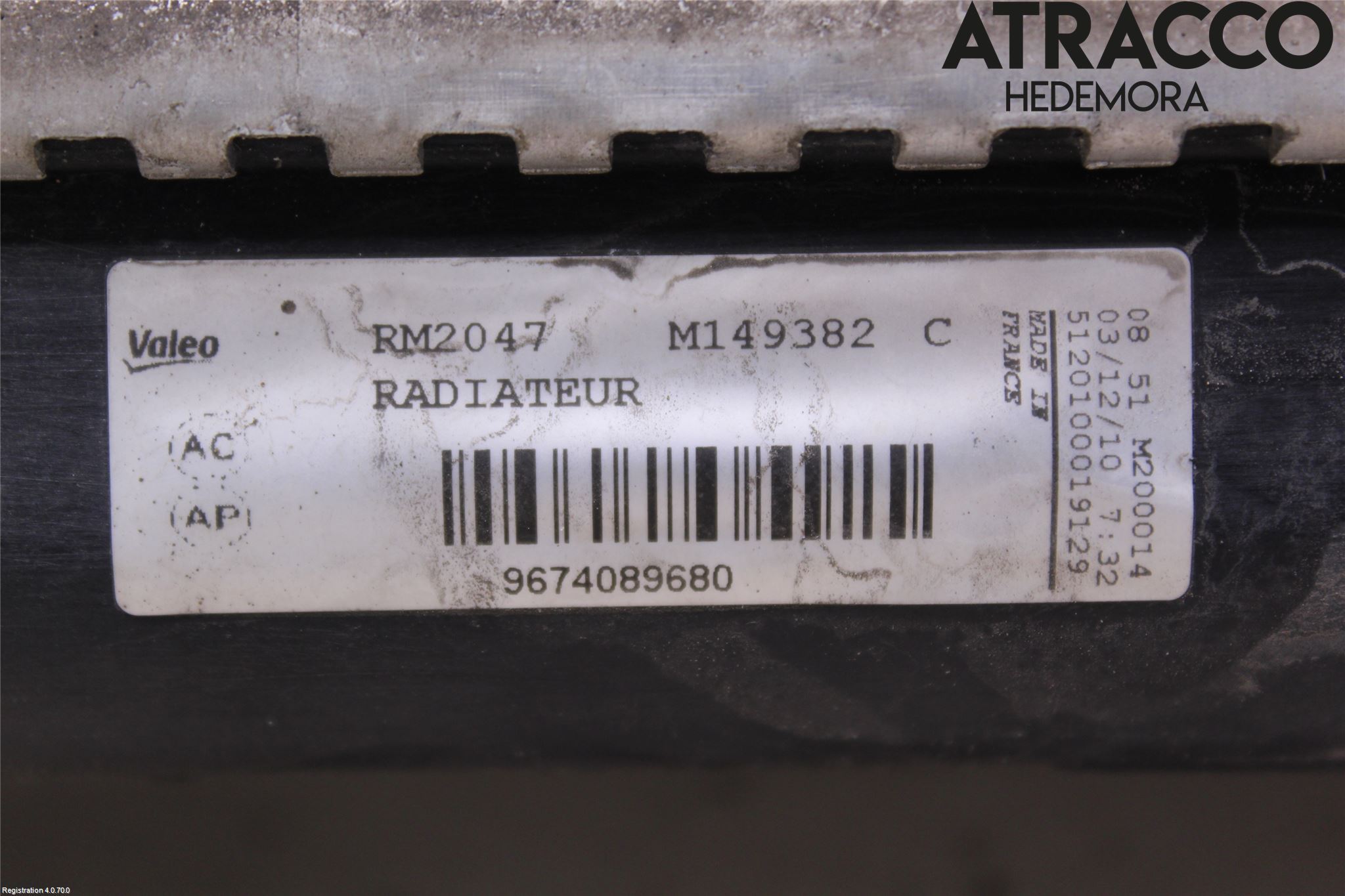 Peugeot 3008 09-16 Radiator Manuell
