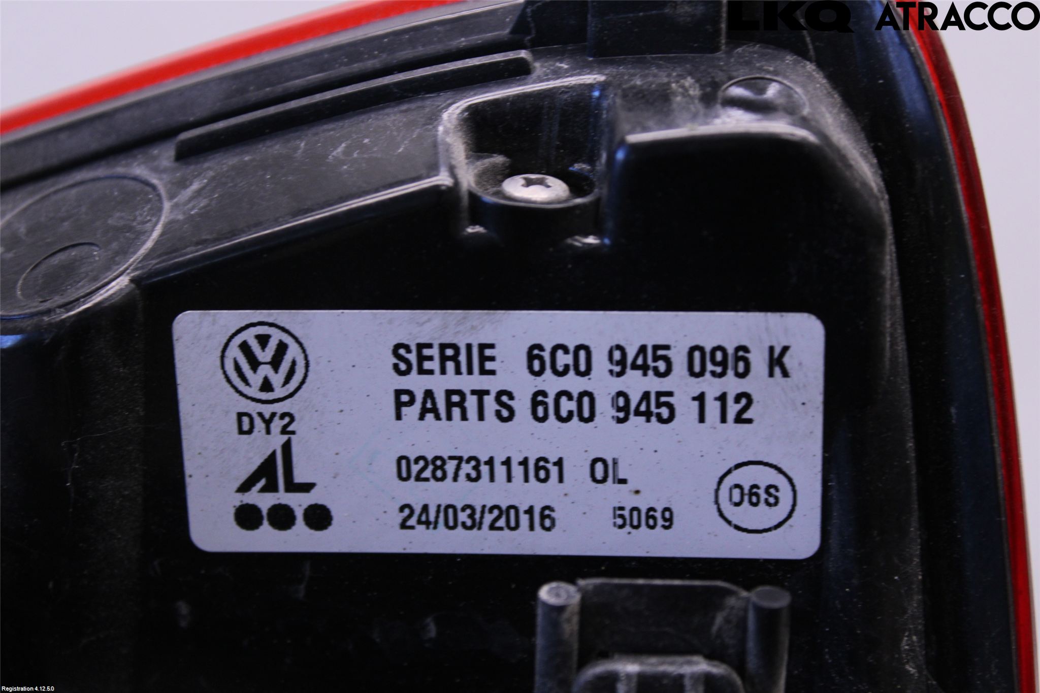 Volkswagen VW POLO 10-17 Baklykt Høyre
