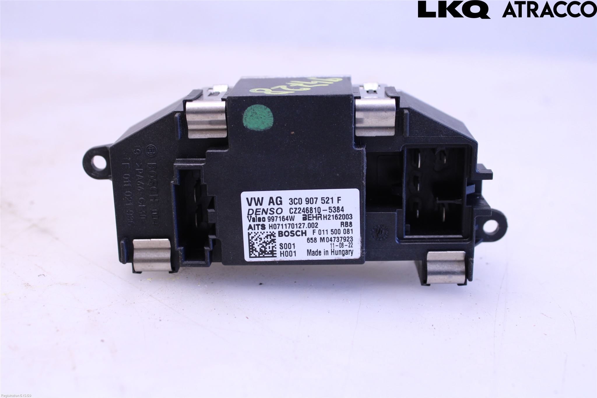 Volkswagen VW TOURAN 10-15 Varmeapparat Viftemotstand
