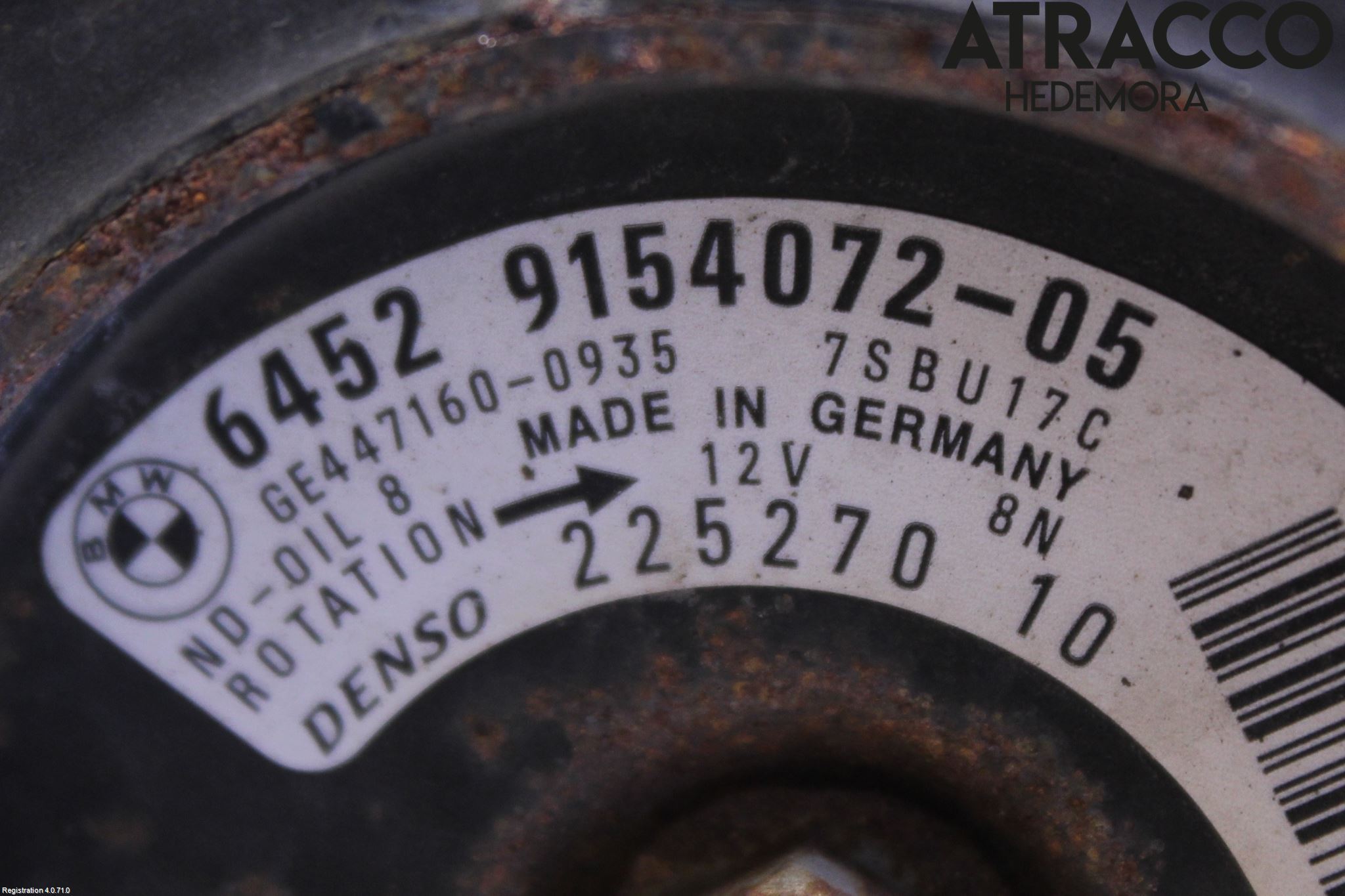 BMW X6 E71/E72   08-14 Varme Ac Kompressor