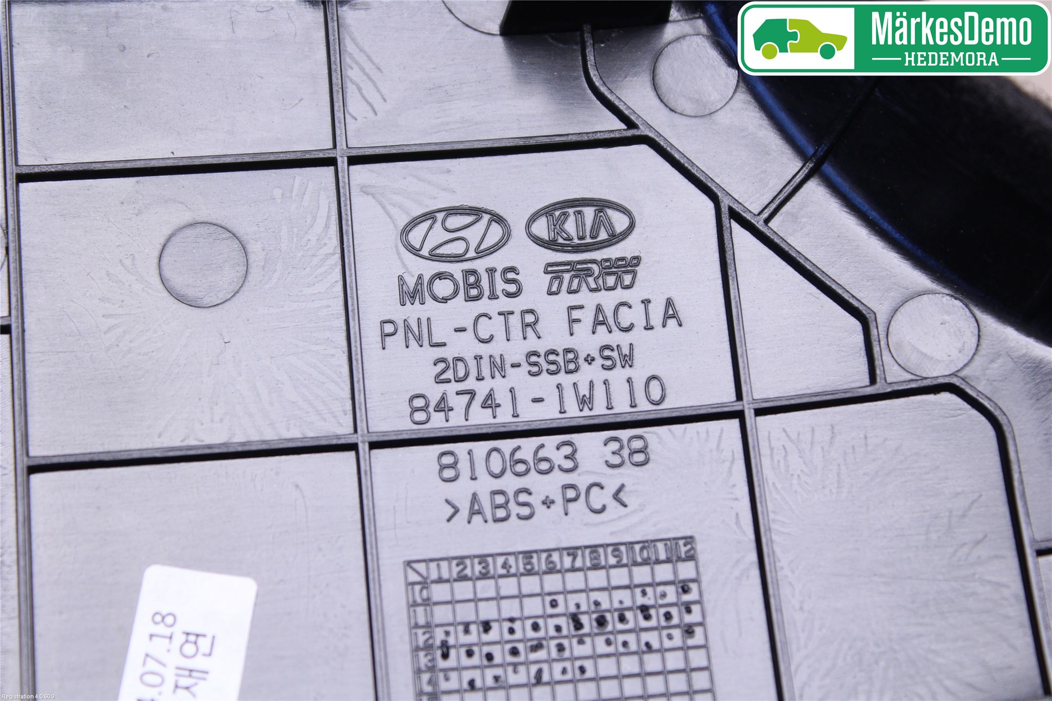 Kia RIO 12-16 Innr Radio Ramme