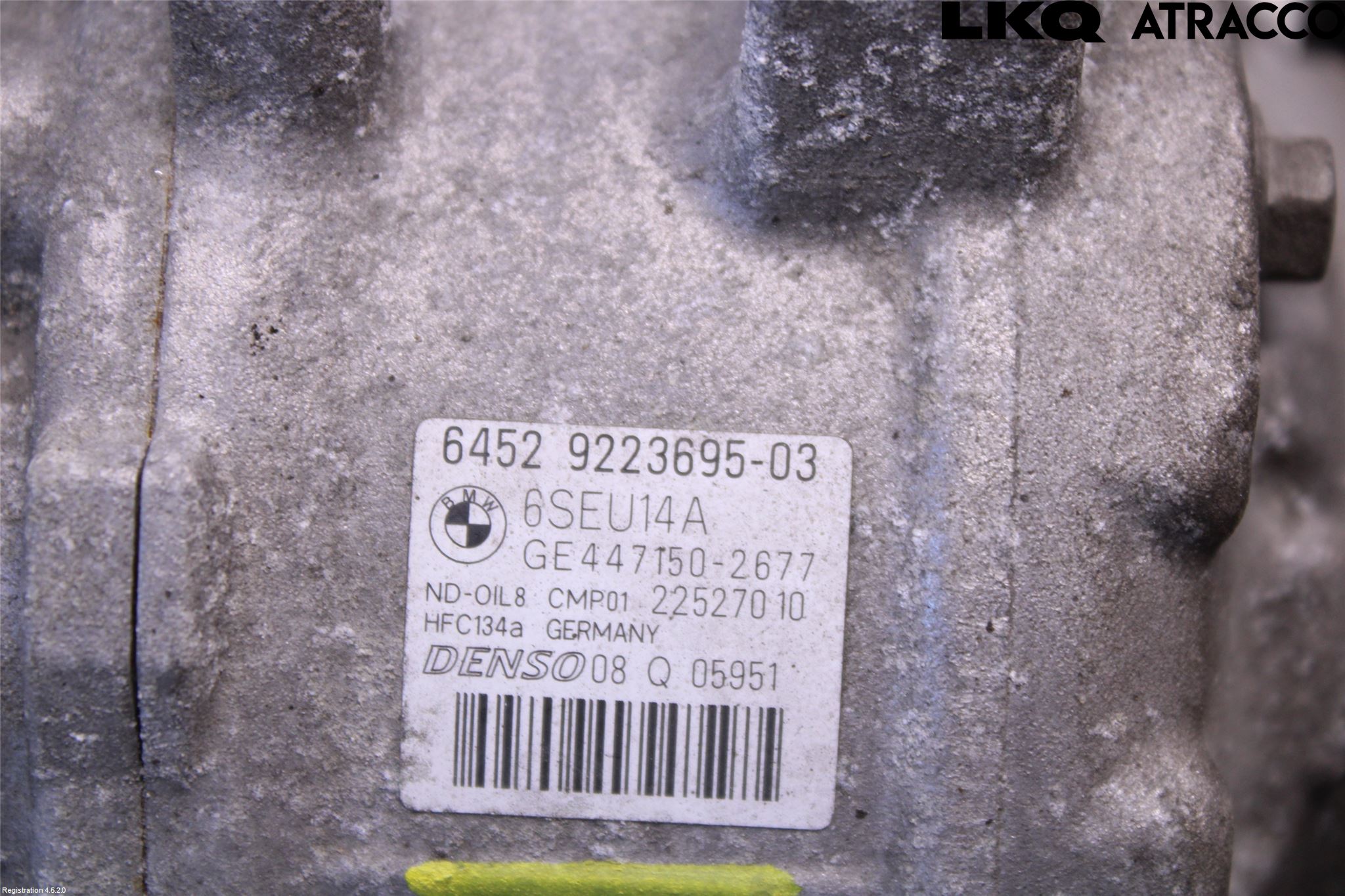 BMW 3 F30/F31/F80 12-19 Varme Ac Kompressor