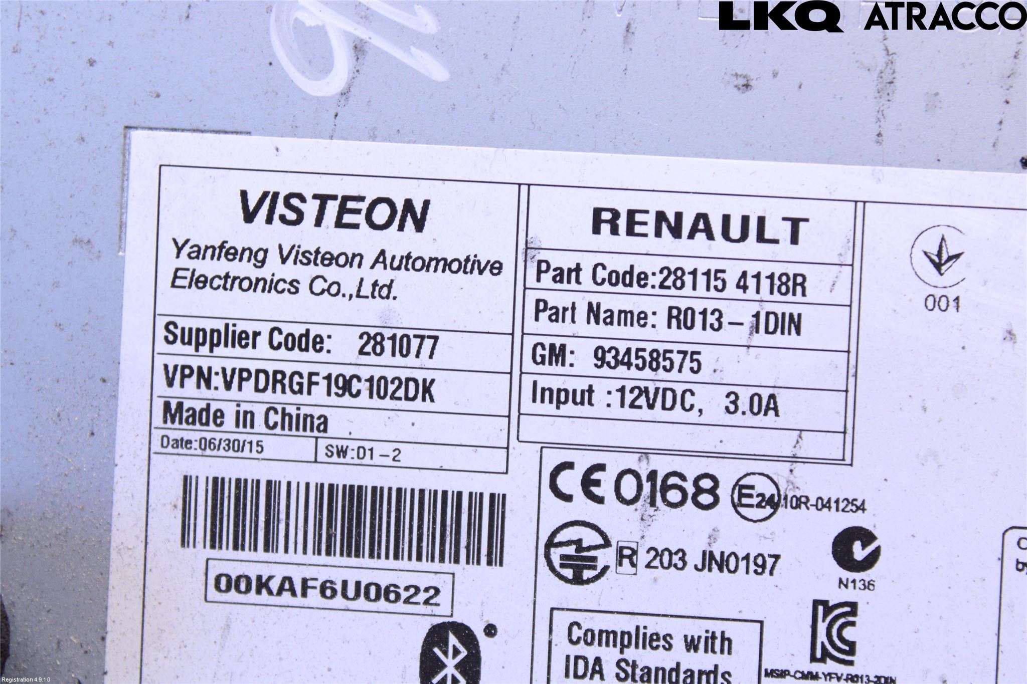 Opel VIVARO 15-19 Stereo Radio Med Cd