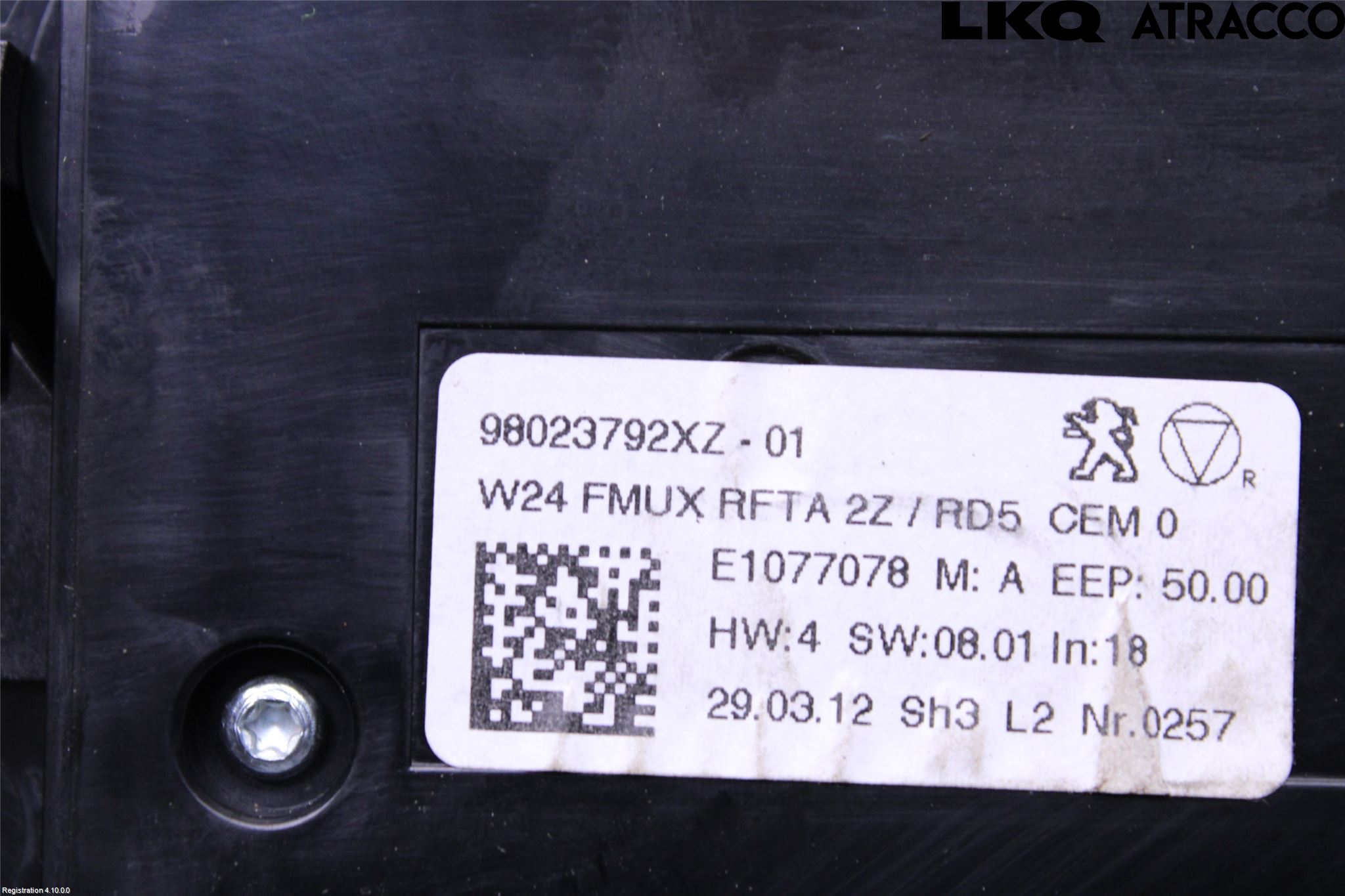 Peugeot 508 11-18 Varme Ac Betjening-Display