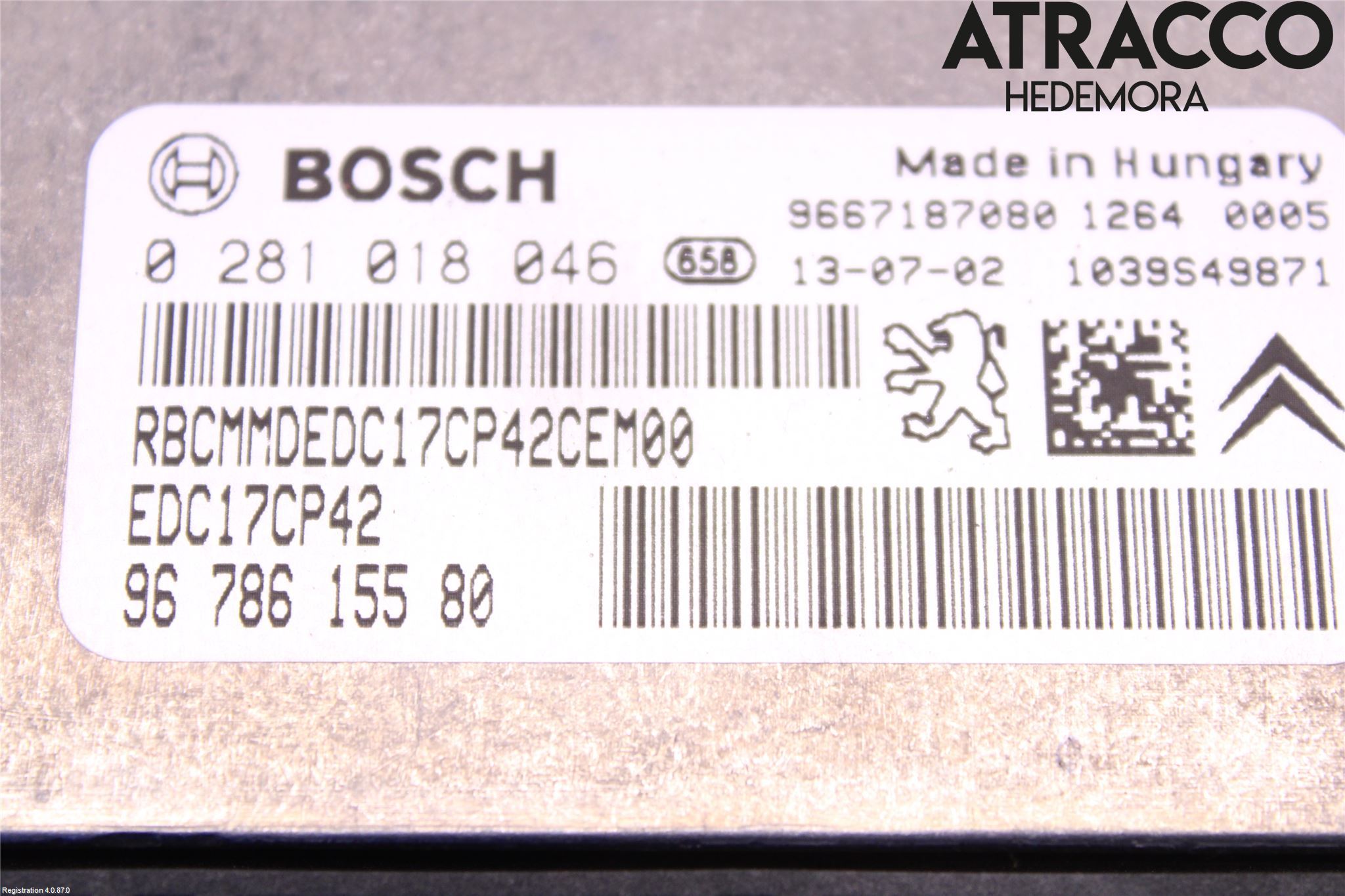 Citroen C5 08-17 Styreenhet Dieselpumpe
