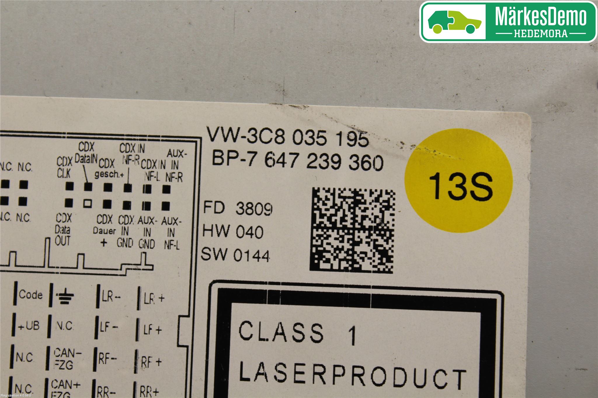 Volkswagen VW PASSAT 05-11 Stereo Radio Med Cd