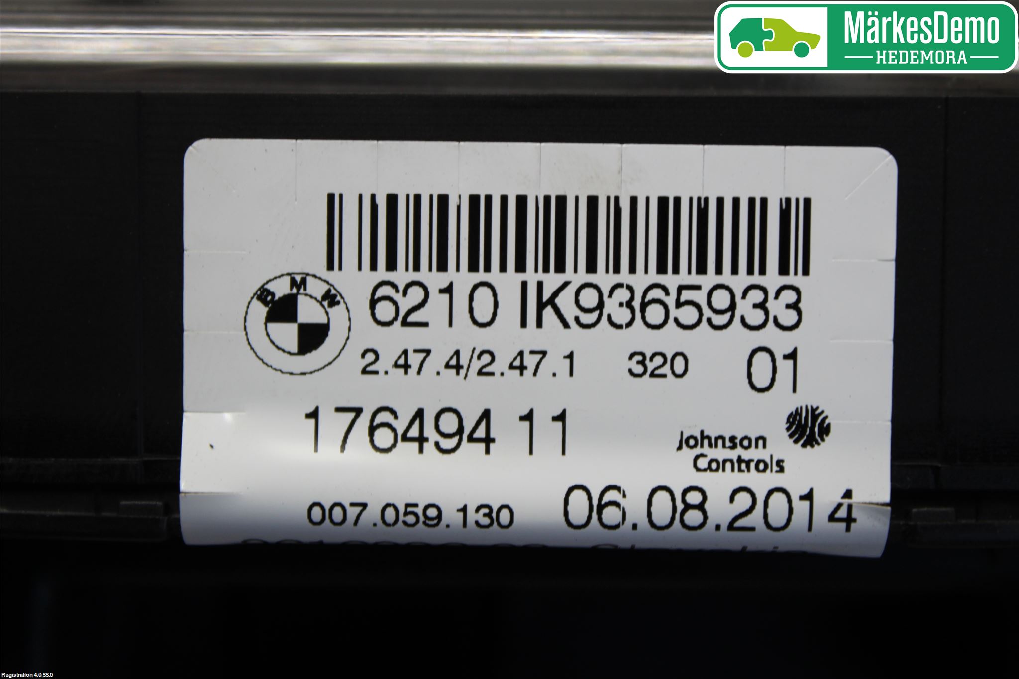 BMW 3 F30/F31/F80 12-19 Instr Kombinert