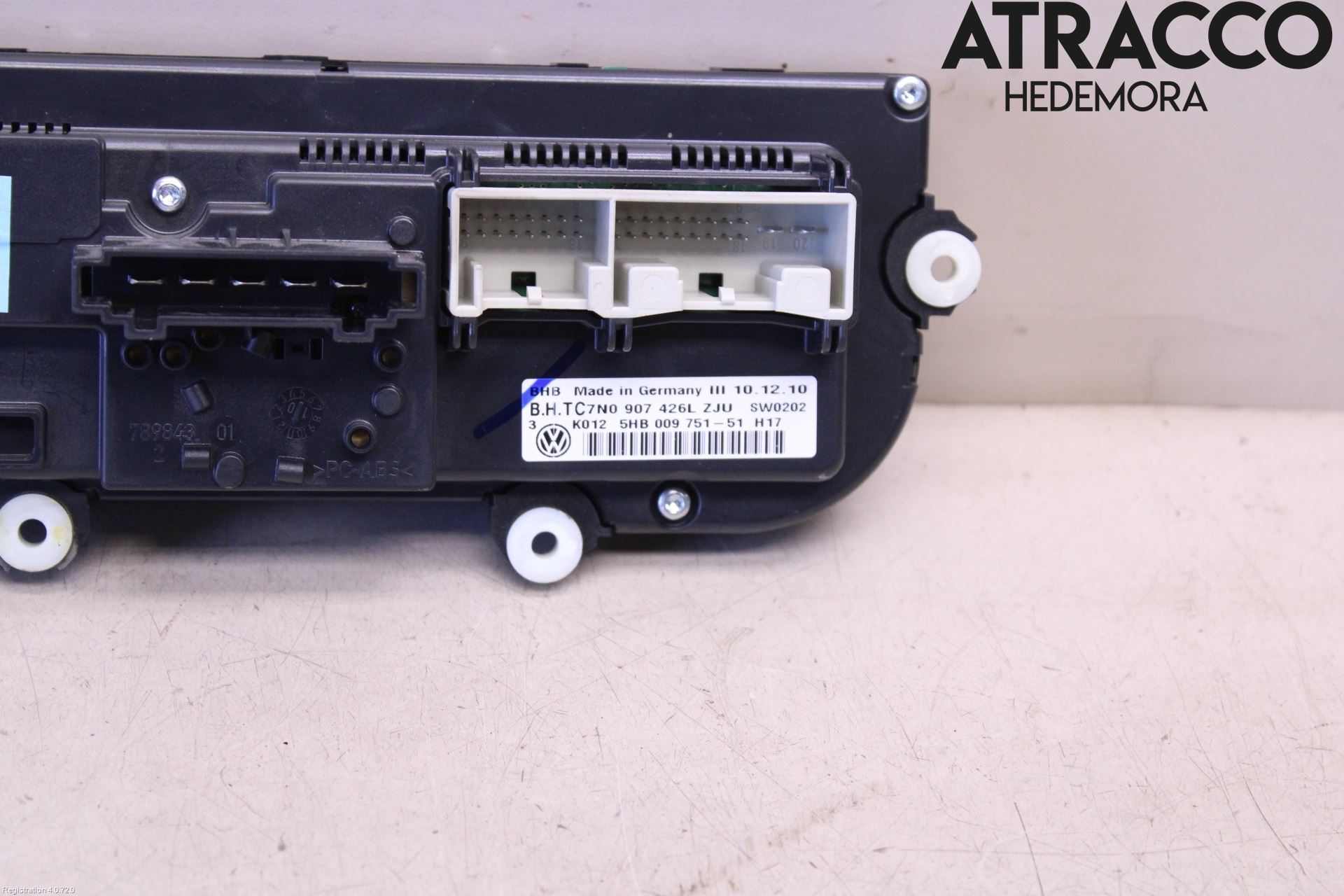 Volkswagen VW GOLF VI 09-13 Varme Ac Betjening-Display