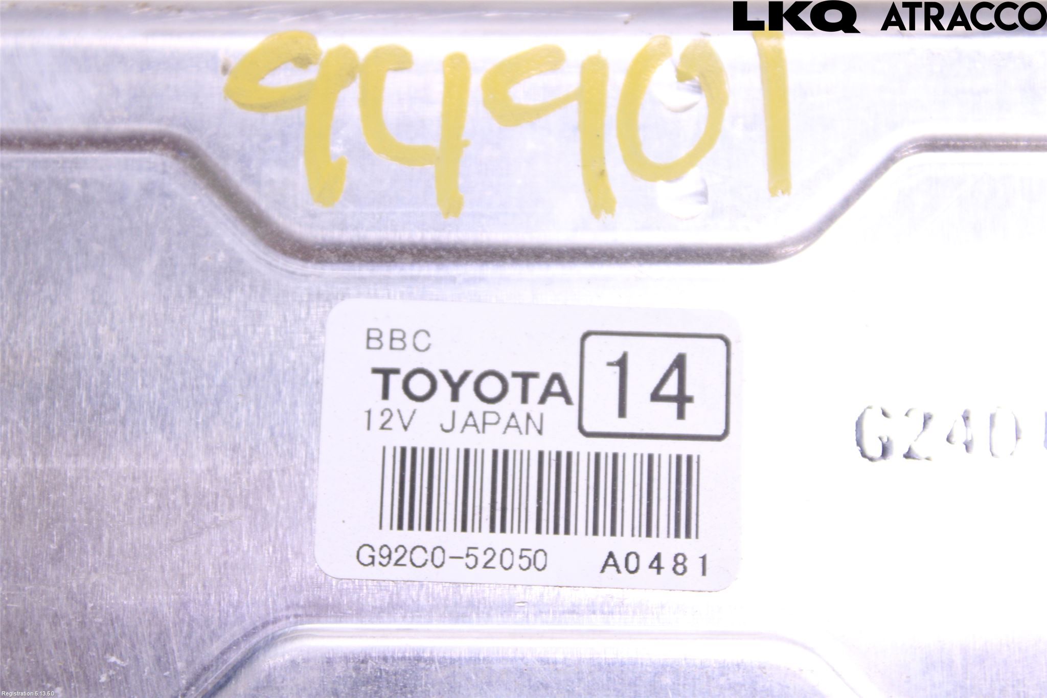 Toyota YARIS XP130 12-14 Styrenhet Start/Stopp