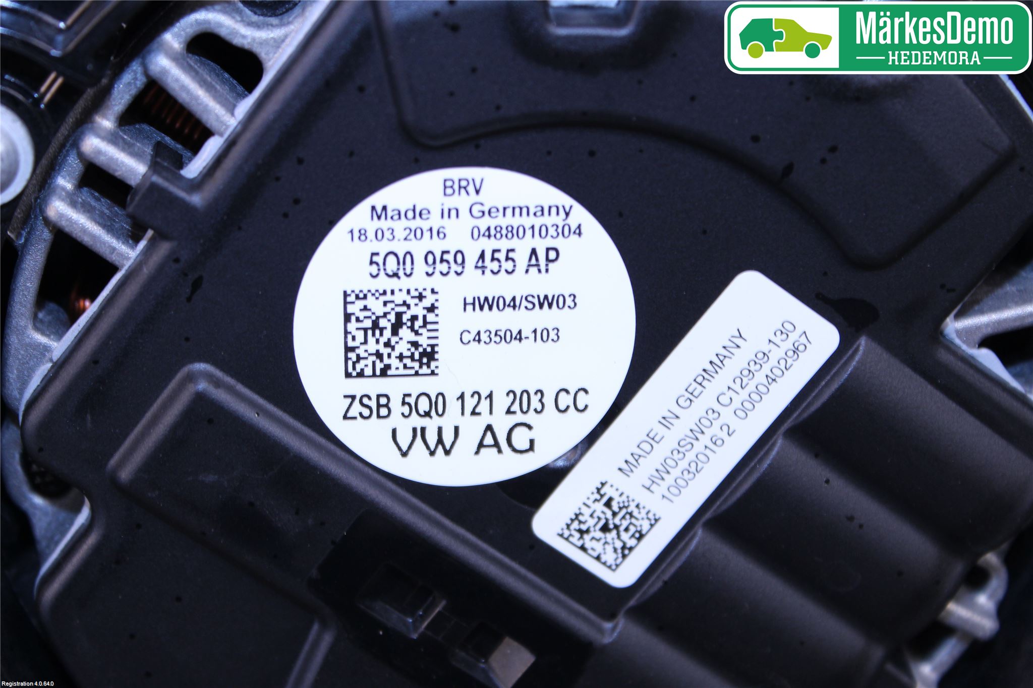 Volkswagen VW GOLF / E-GOLF VII 13-20 Kjølevifte Elektrisk