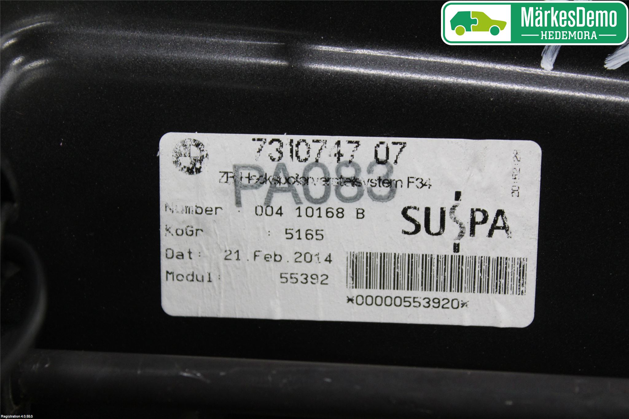 BMW 3 GT F34 13-19 Spoiler Bak