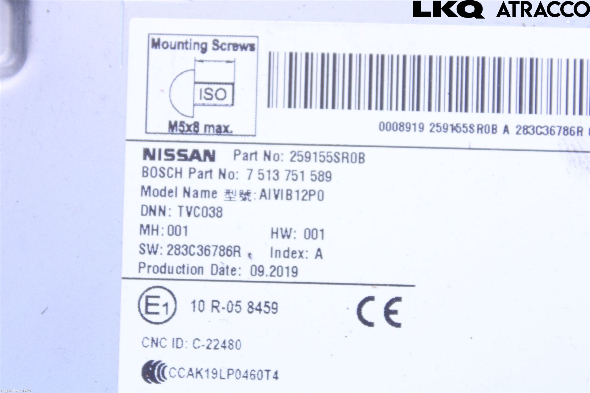 Nissan LEAF 18- Stereo Radio Med Cd