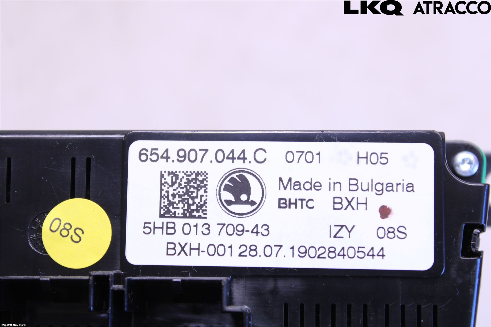 Skoda SCALA 19- Varme Ac Betjening-Display