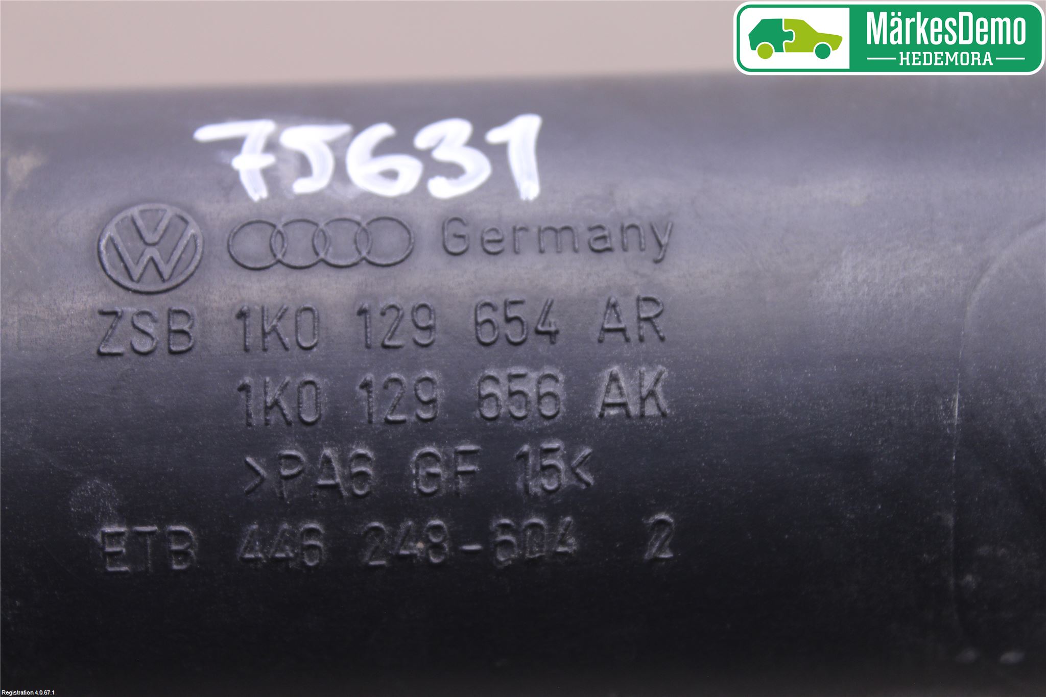 Volkswagen VW PASSAT CC 08-16 Intercooler Rør-Slange
