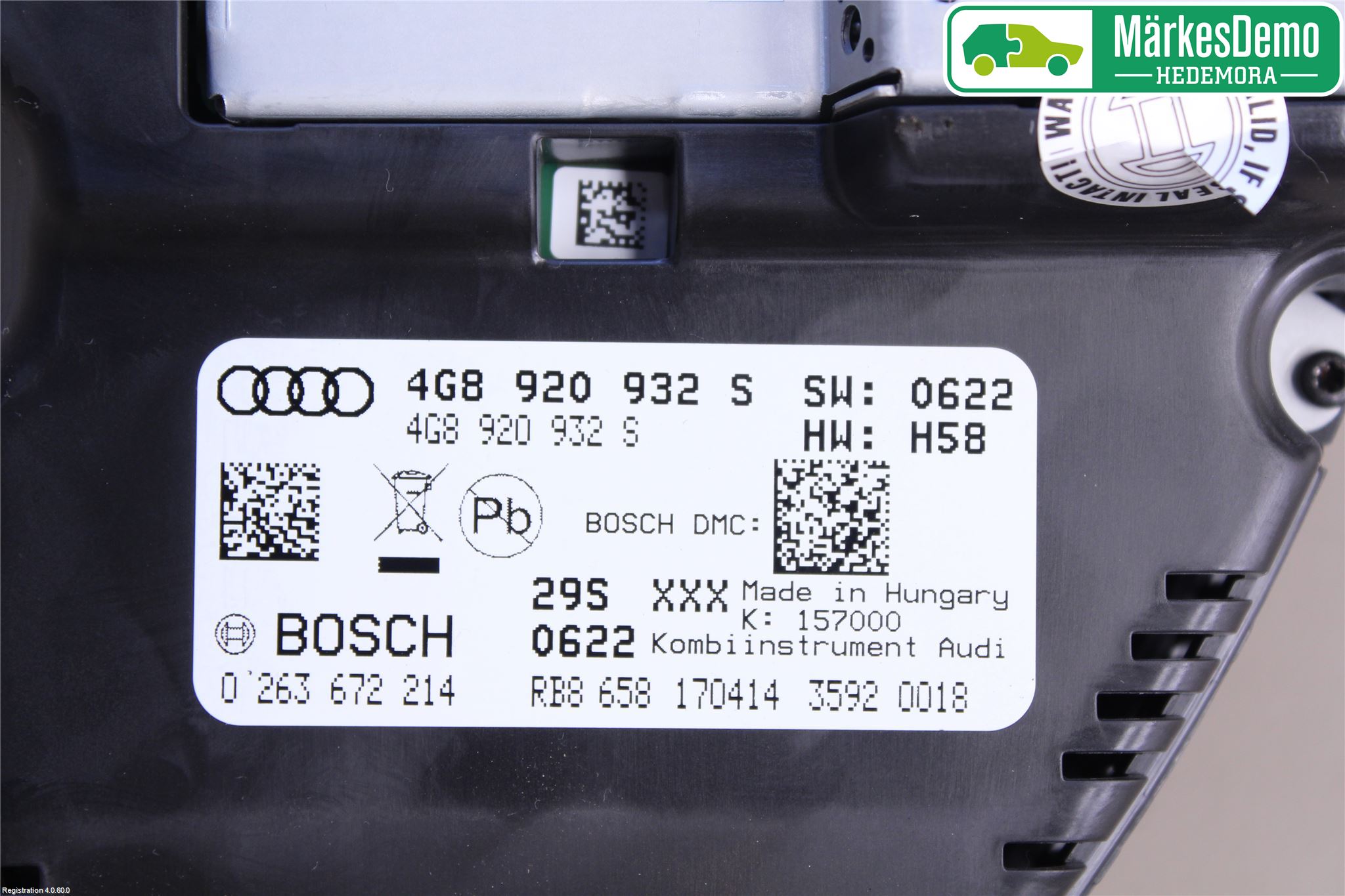 Audi A6/S6 4G 11-18 Instr Kombinert