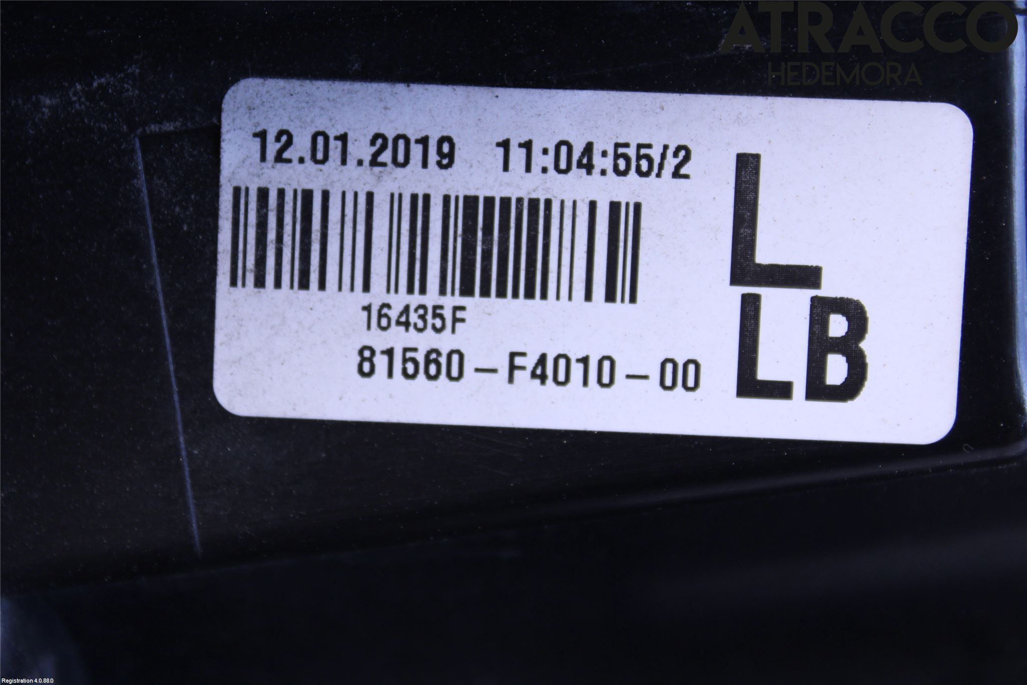 Toyota C-HR 16-23 Baklykt Venstre