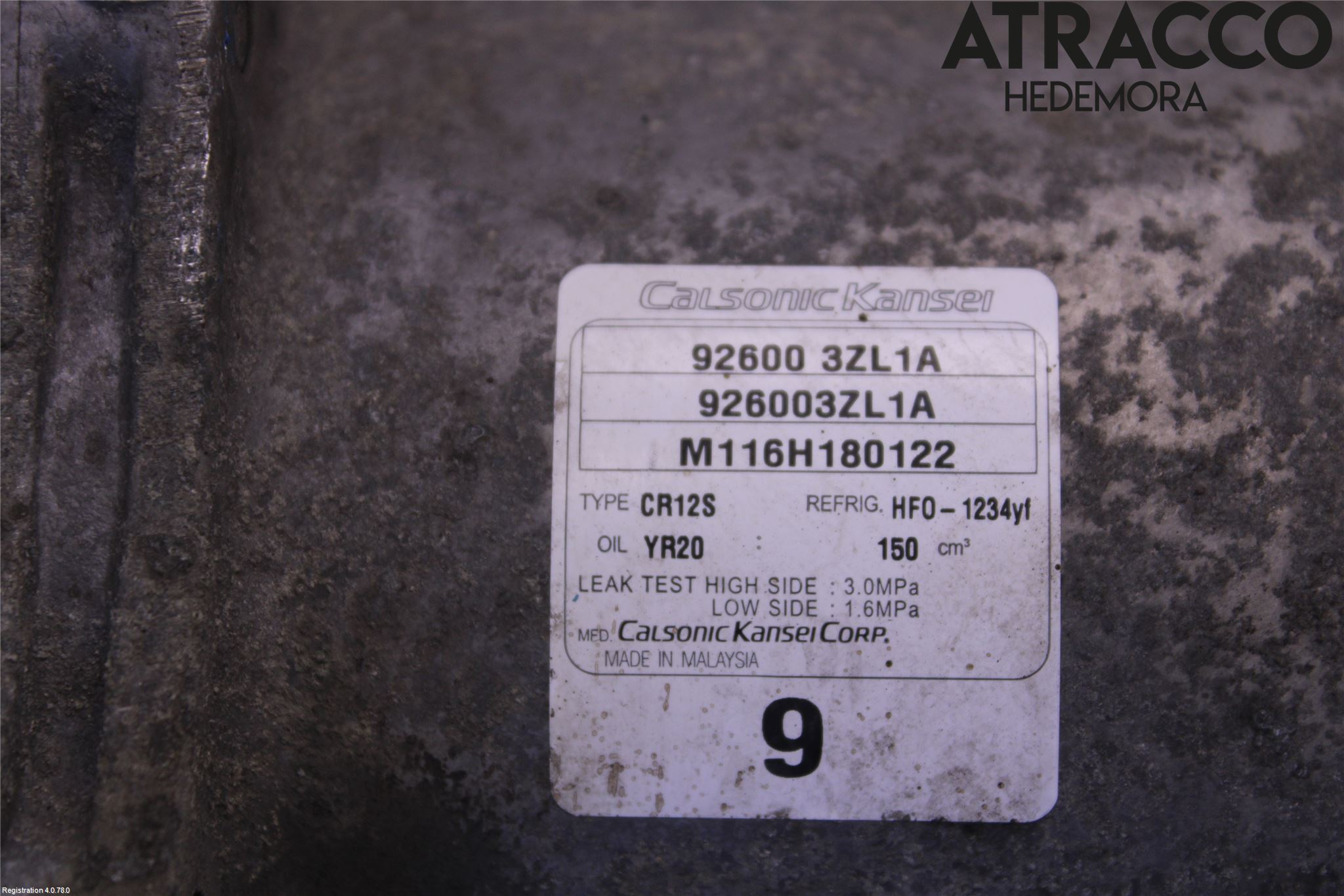 Nissan JUKE 14-19 Varme Ac Kompressor